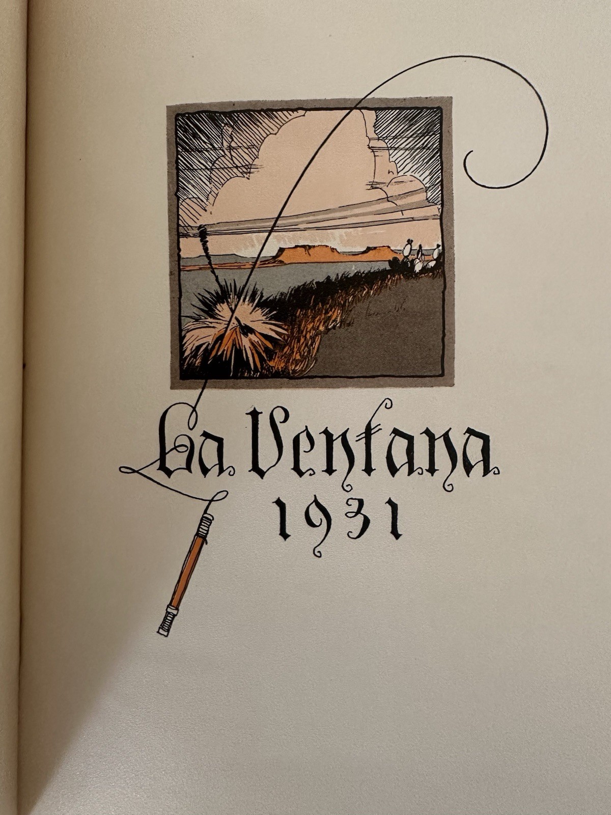 La Ventana 1931 Illustrated Hardcover School Yearbook Texas Tech Lubbock