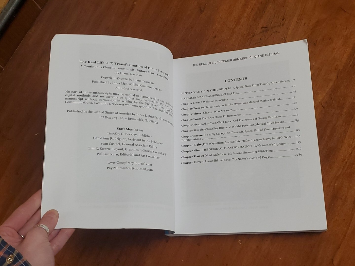 The UFO Transformation of Diane Tessman / 2020 Inner Light/Global Comm. – SIGNED