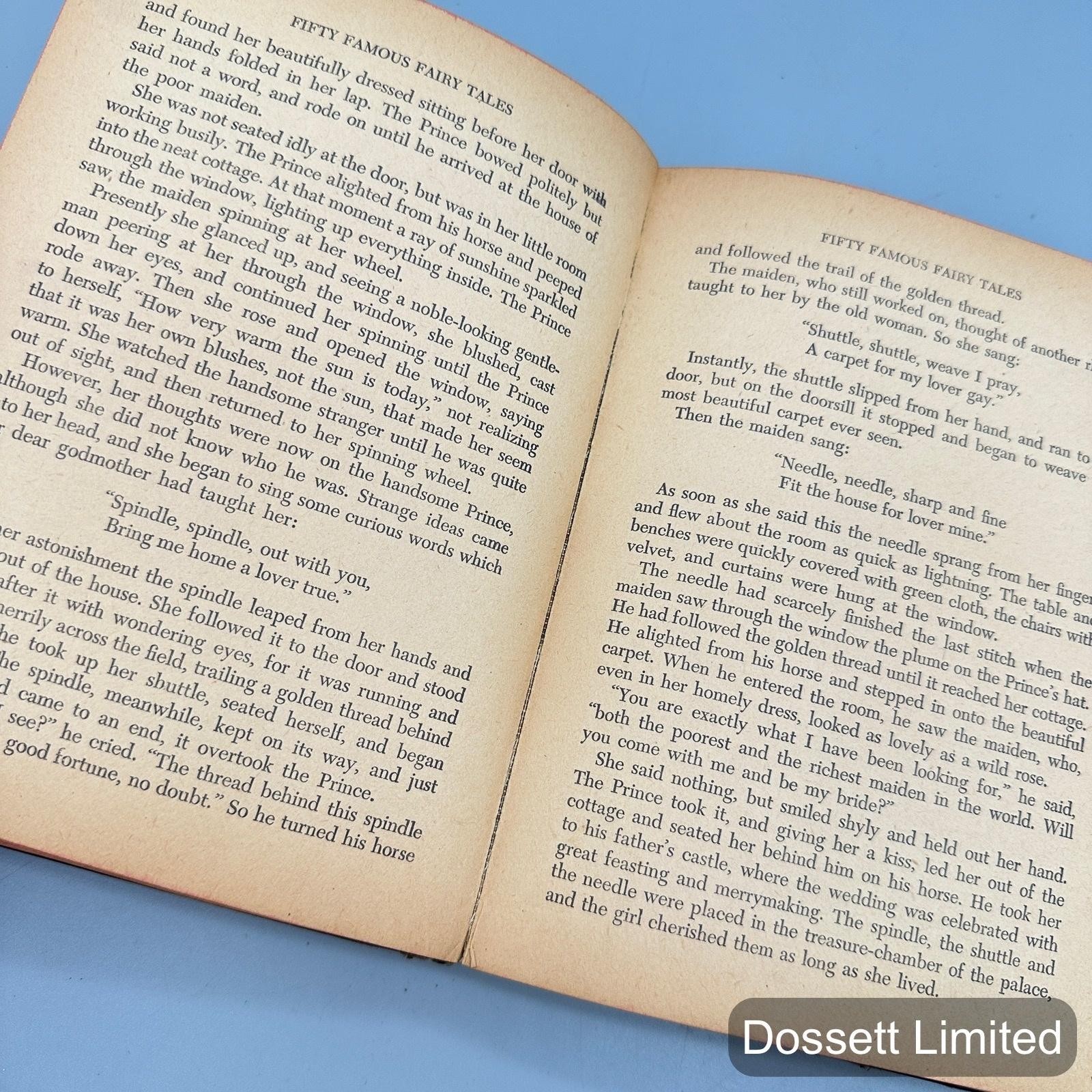 Fifty Famous Fairy Tales Isobel Read Whitman 1946 Children’s Hardcover Book