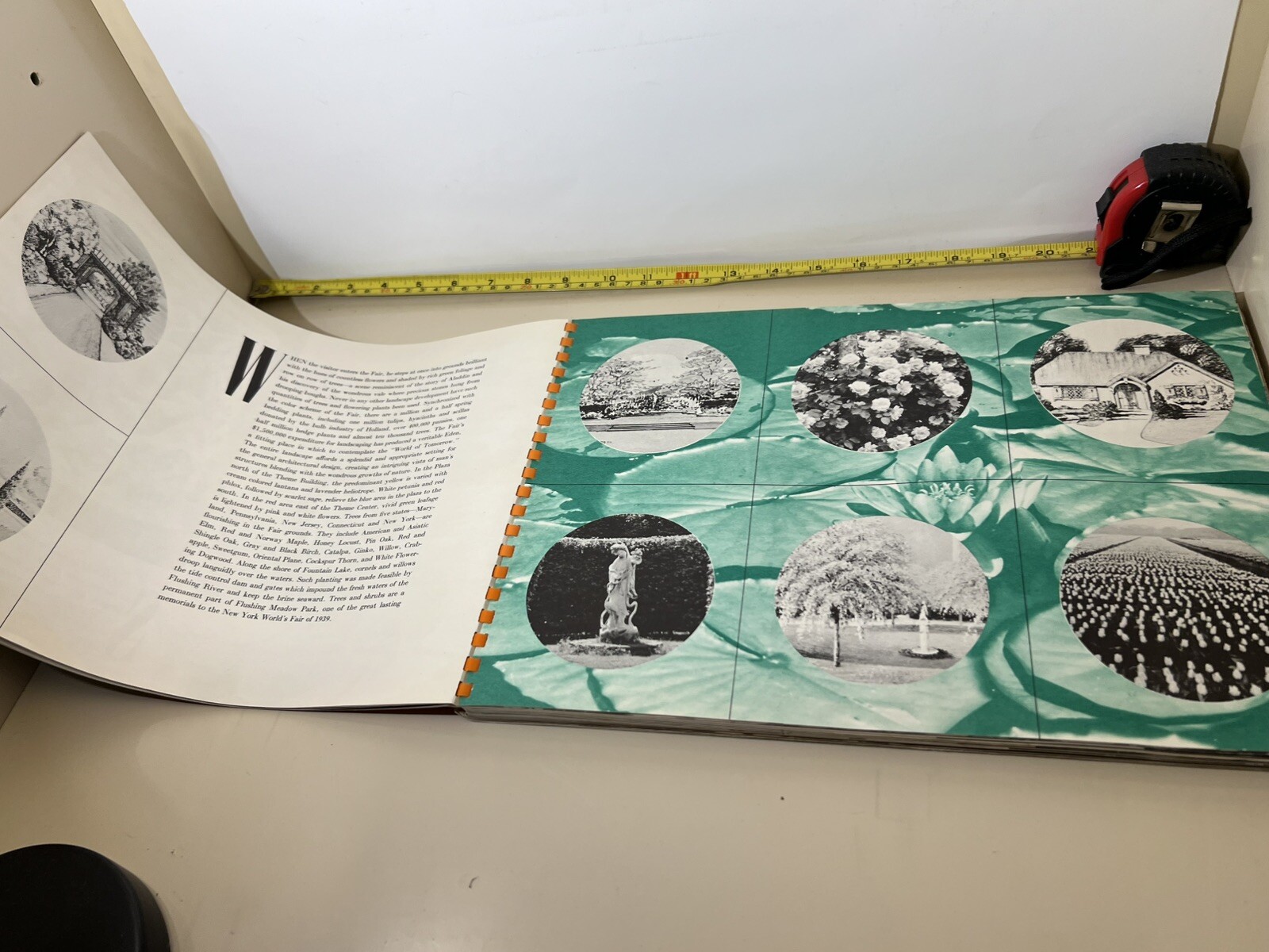 New York Worlds Fair Souvenir Books: Official, Views, Spiral Bound, Paperback