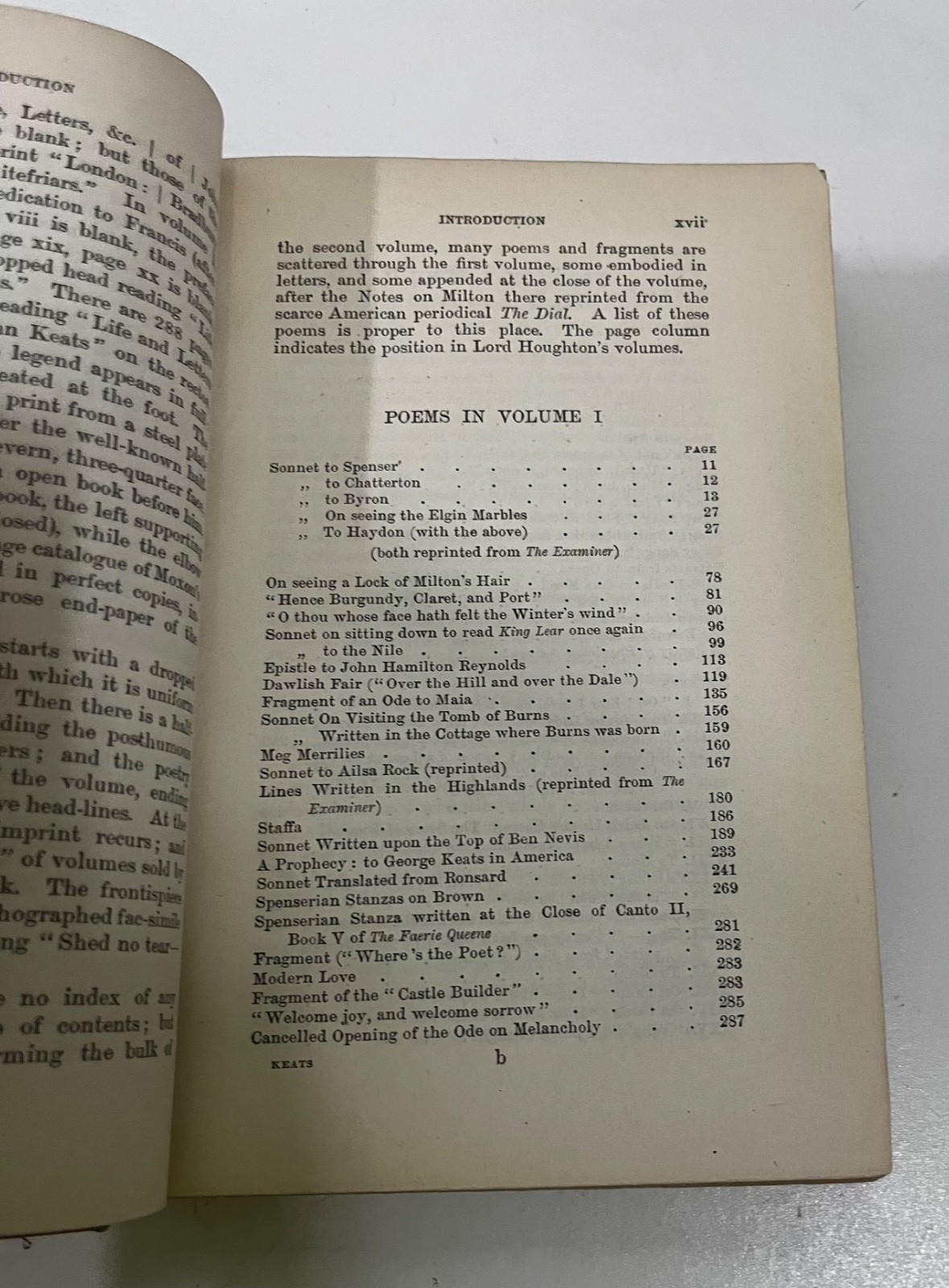Portraits of Keats -Donald Parson 1954, POETIC WORKS 1920, KEATS, SHELLY & ROME
