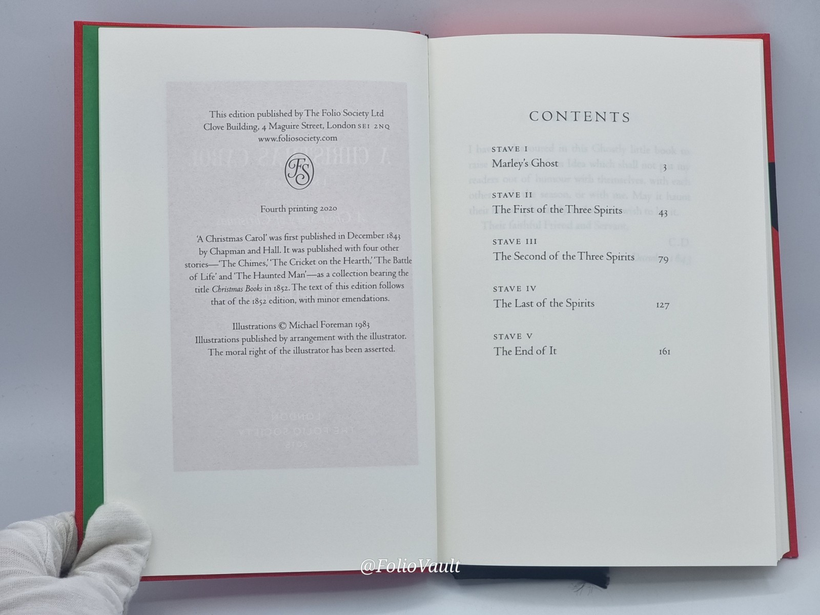 A Christmas Carol – Charles Dickens – Folio Society – 2015 1st Edition – VGC