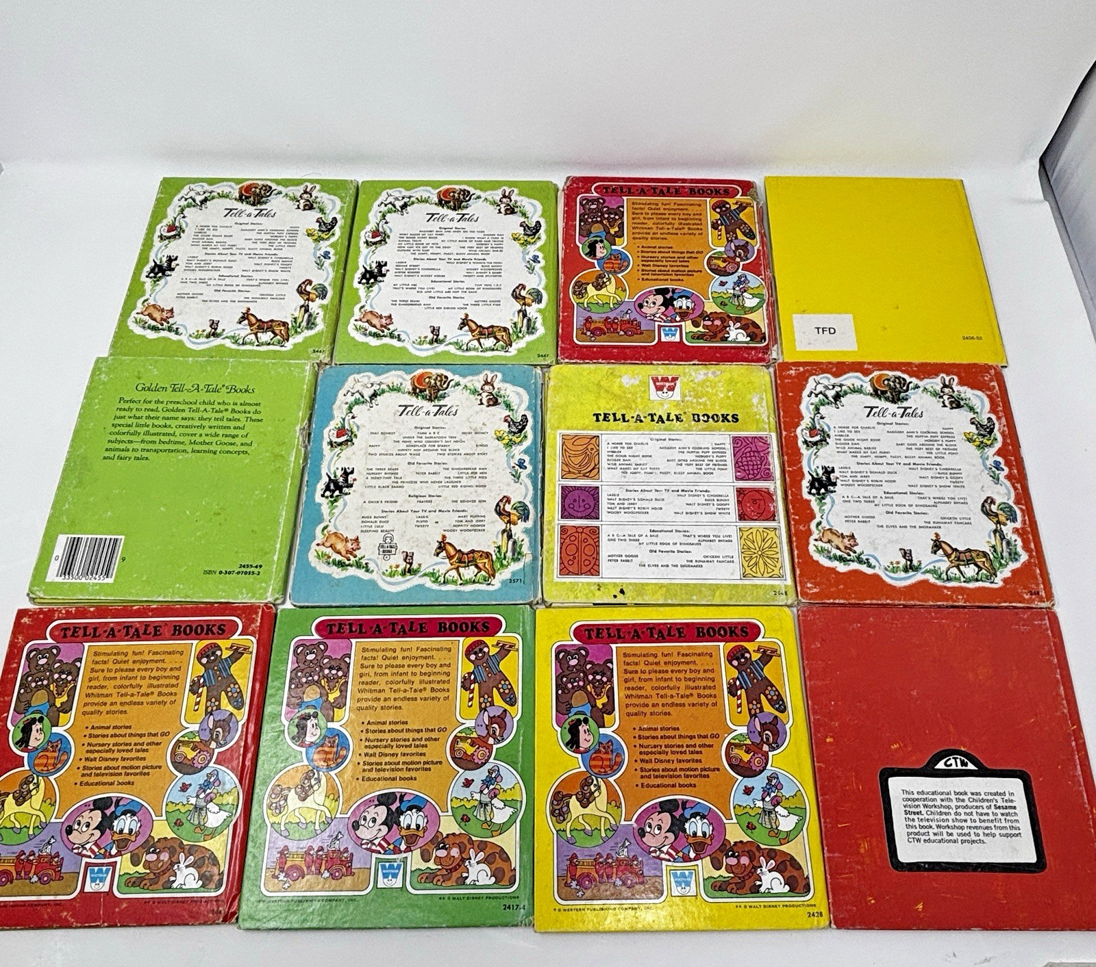 Tell-A-Tale Book Lot of 30 – 29 cent, 35 cent 1940-1970’s Poor condition