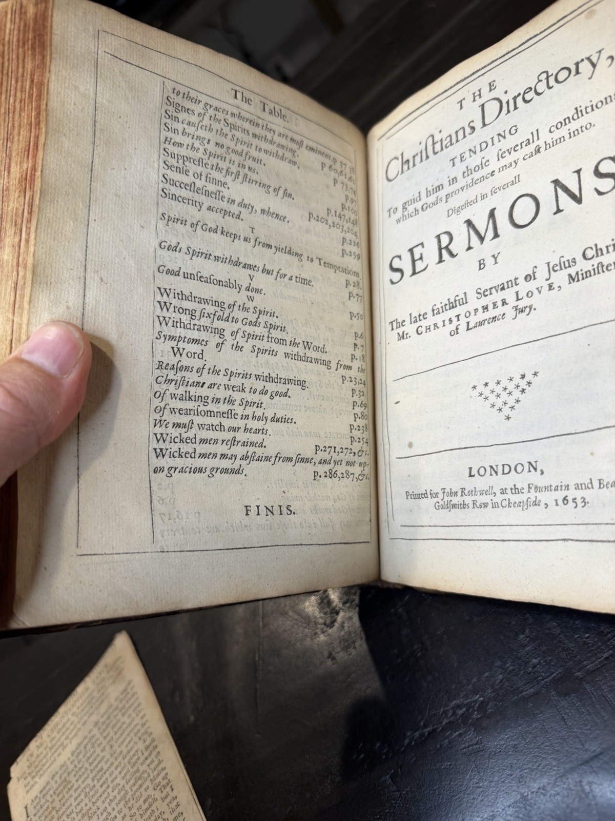 1654 Works Christopher Love Christian Warfare Flesh/Spirit & Directory Puritan