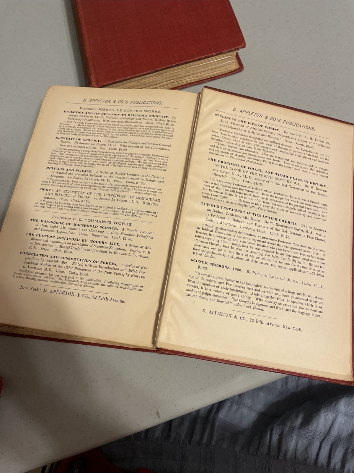 A HISTORY OF THE WARFARE OF SCIENCE WITH THEOLOGY IN CHRISTENDOM White 1st 1896