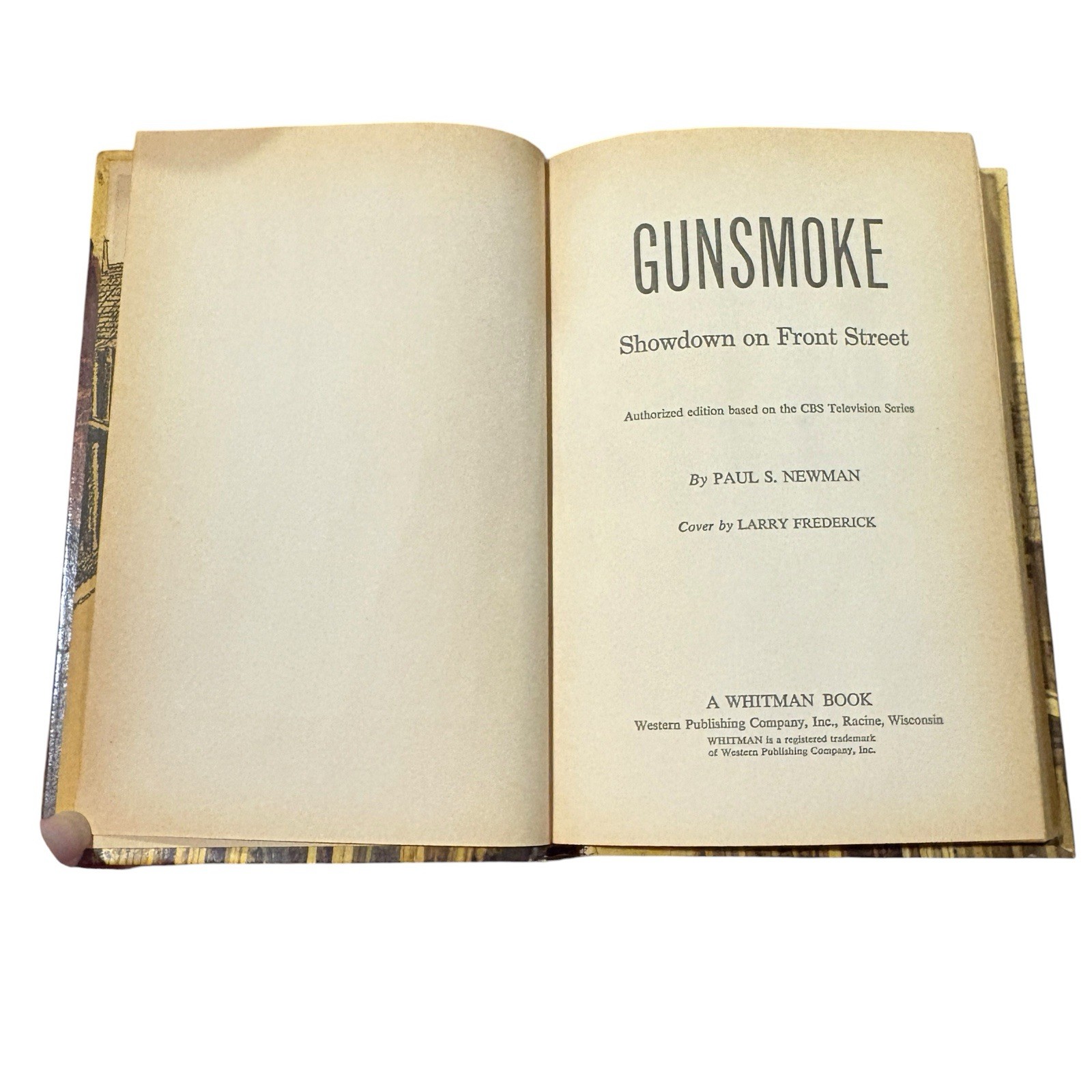 Gunsmoke Showdown on Front Street HC Paul S Newman Whitman Book Vintage