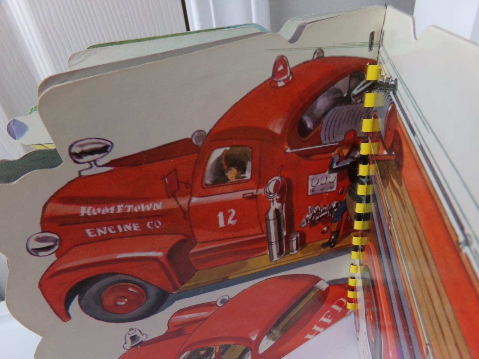 Trucks A Sturdi-Contour Book Vtg Wonder Picture Board Book Made in USA Toddler $