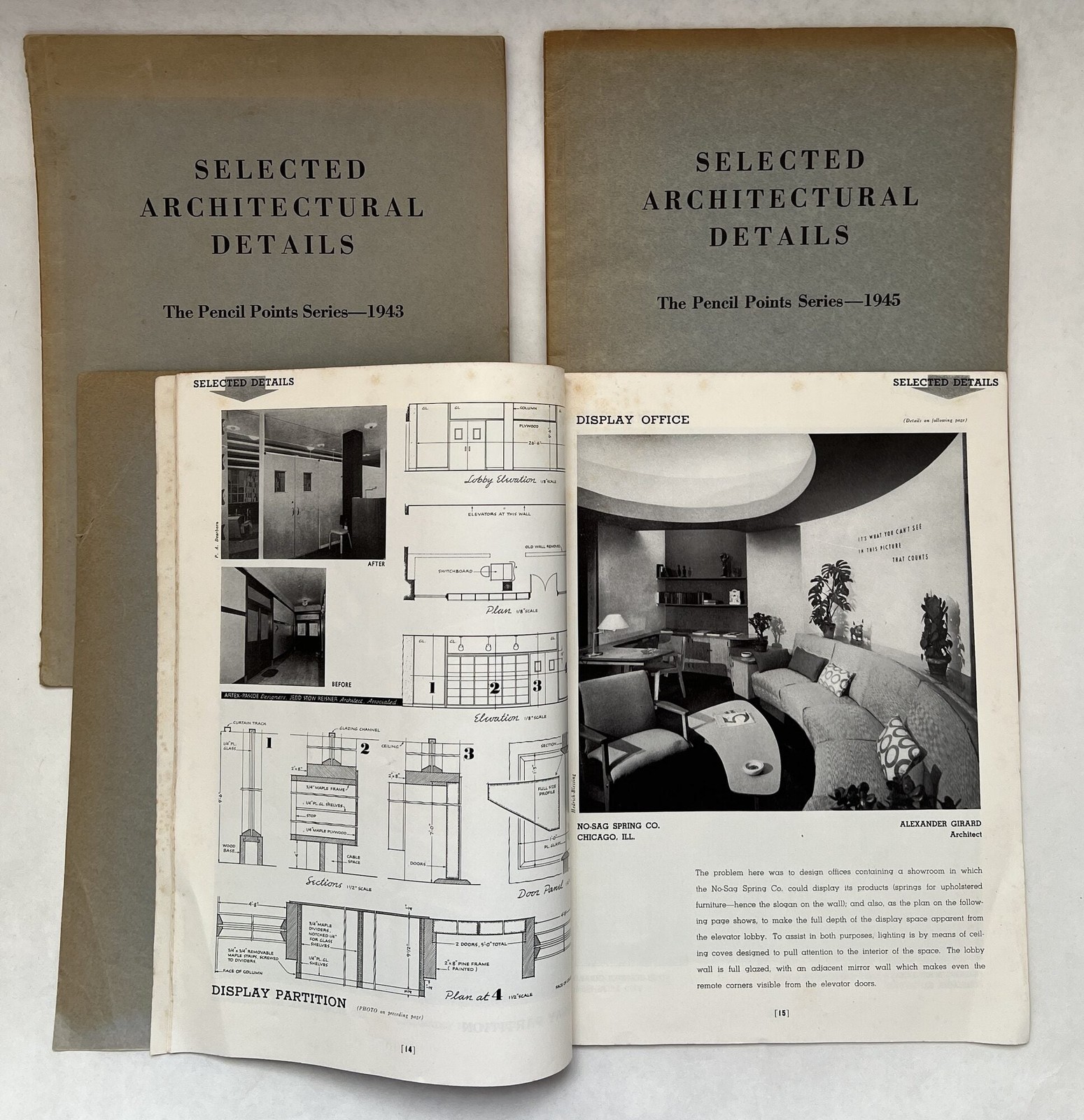Authors / Selected Architectural Details Pencil Points Series 1944-1946 Set 1st