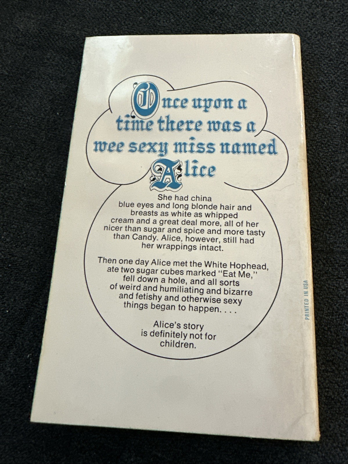 Jackson Short Blue Alice A Trip Through a Sexual Wonderland Dell 1977 OOP