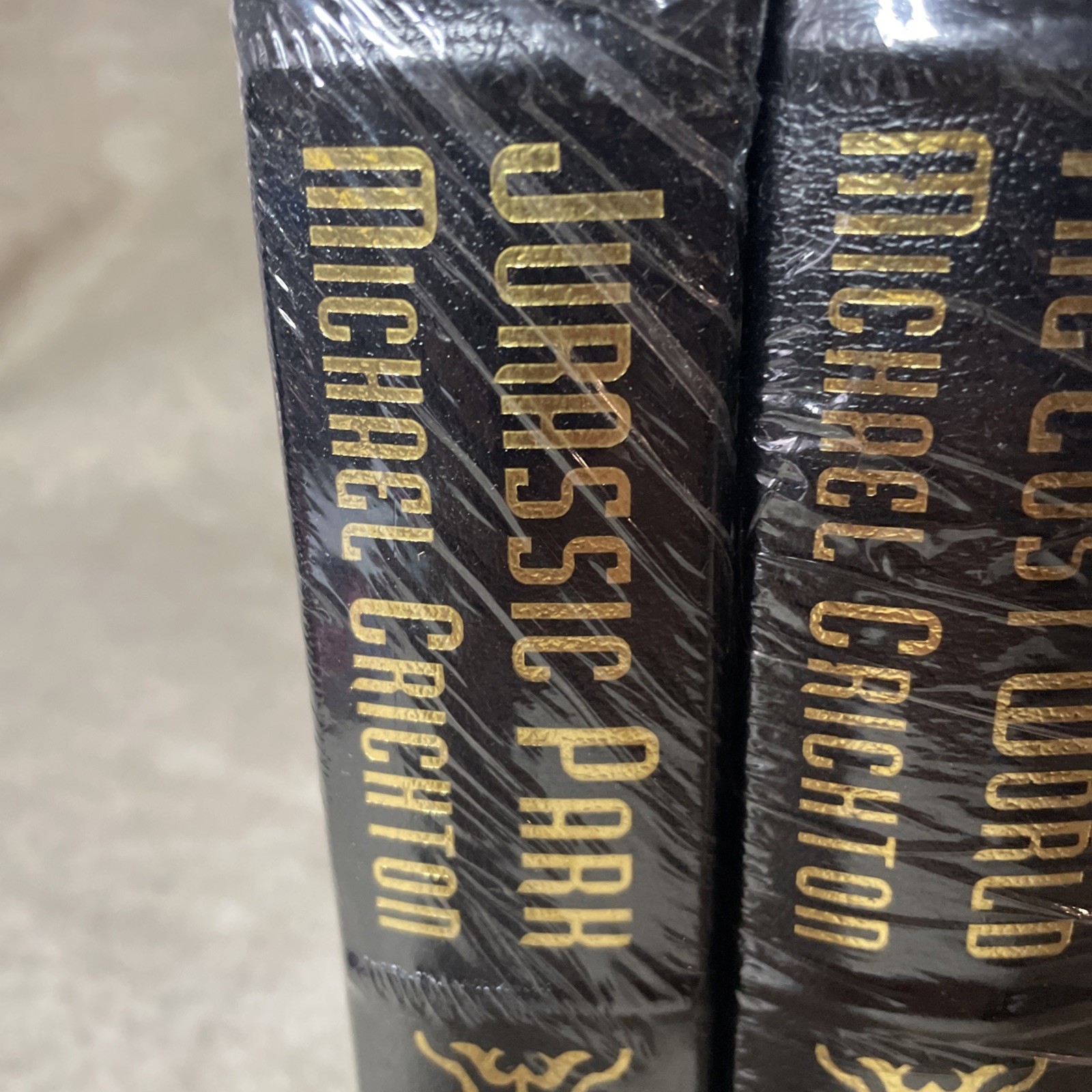 Easton Press Jurassic Park and The Lost World by Michael Crichton NEW SEALED M4
