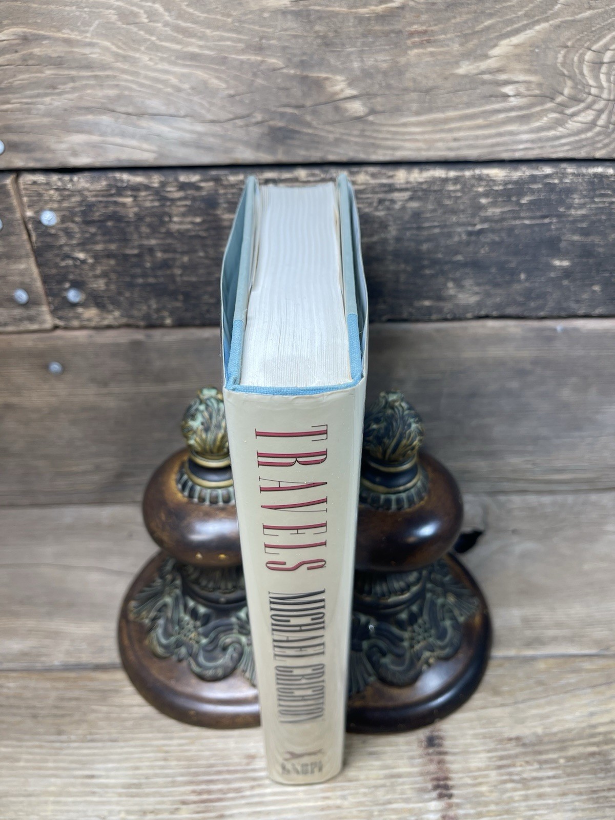 Crichton, Michael, TRAVELS, First Edition 1988 Fast Ship