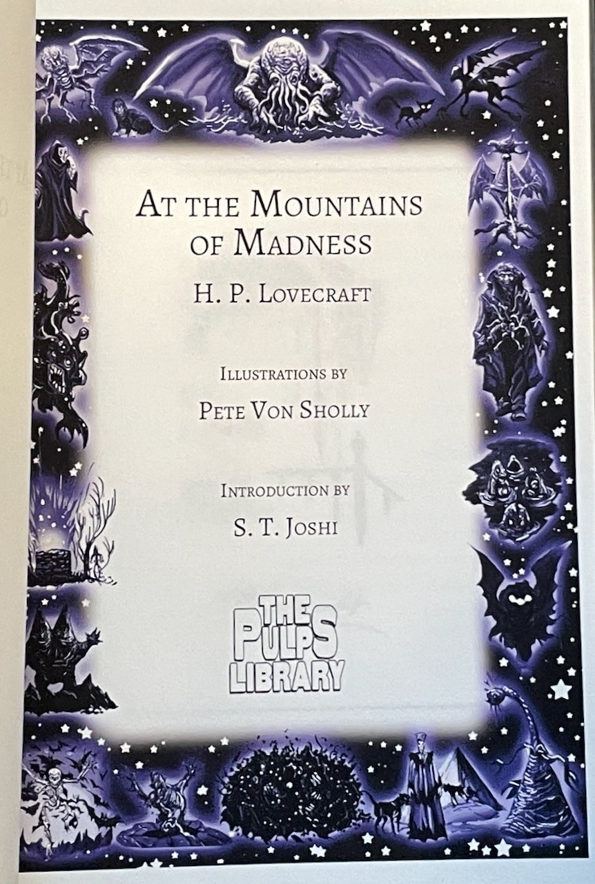 H.P. Lovecraft / von Sholly (illus) / lot of 14 PS Pulps Library ltd edition HC