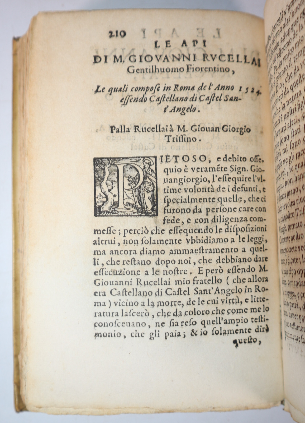 1590 La Coltivazione del Sig Luigi Alamanni Le Api Rucellai Epigrammi Fiorentino