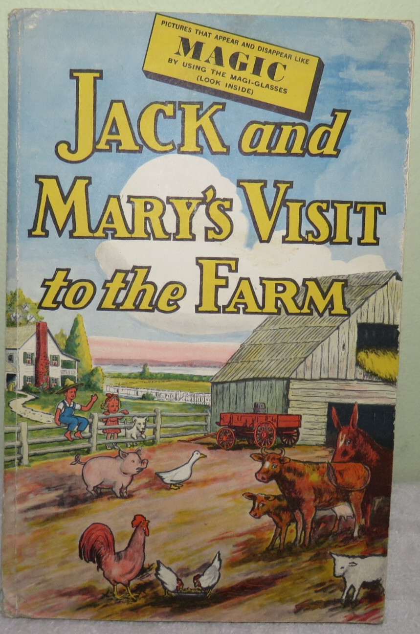 Rare-Jack and Mary’s Visit to the Farm – Damaged Magi-Glasses-2nd Printing-1944