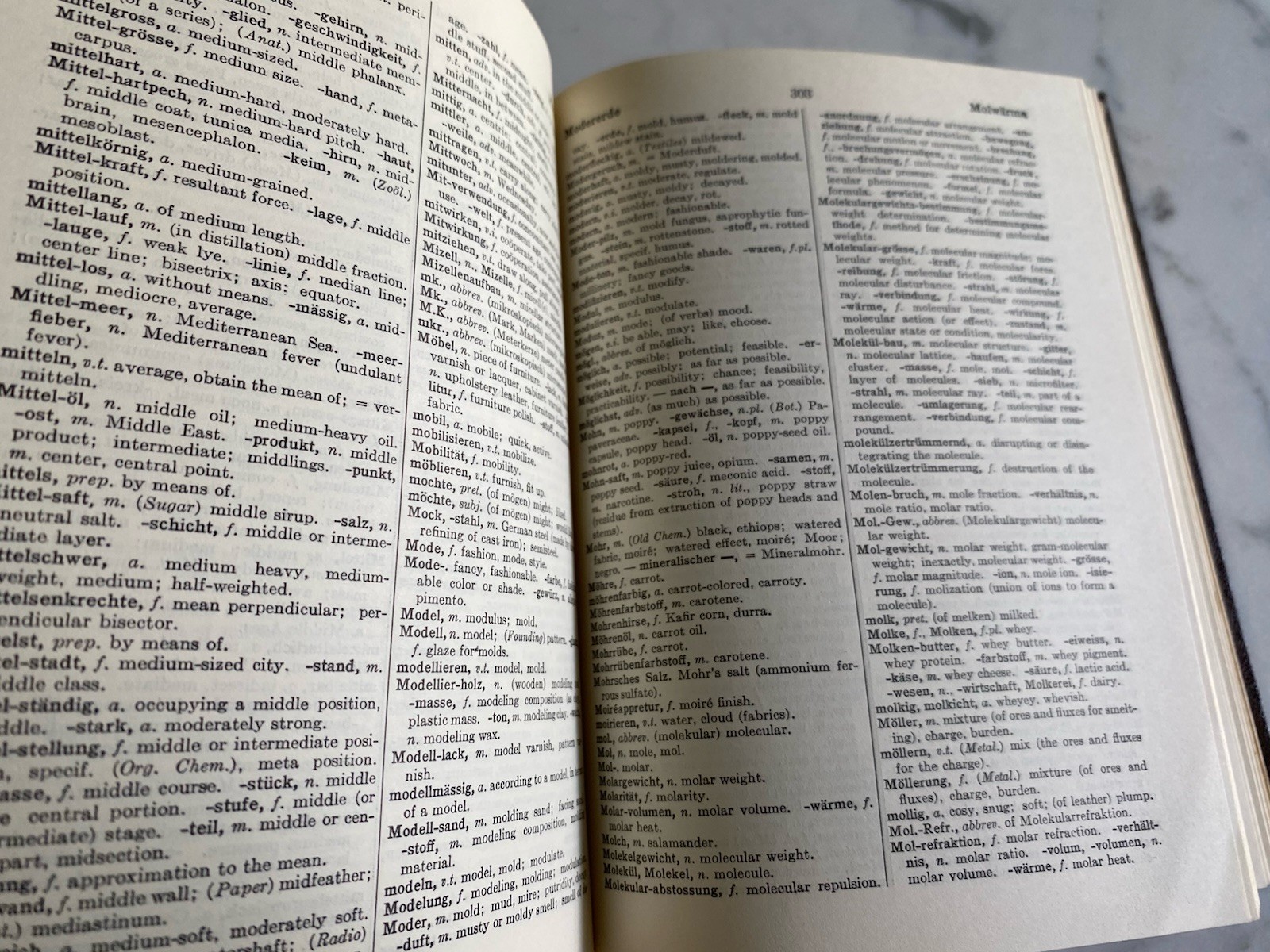 Vintage Book: A German English Dictionary for Chemists Patterson 1965 Wiley