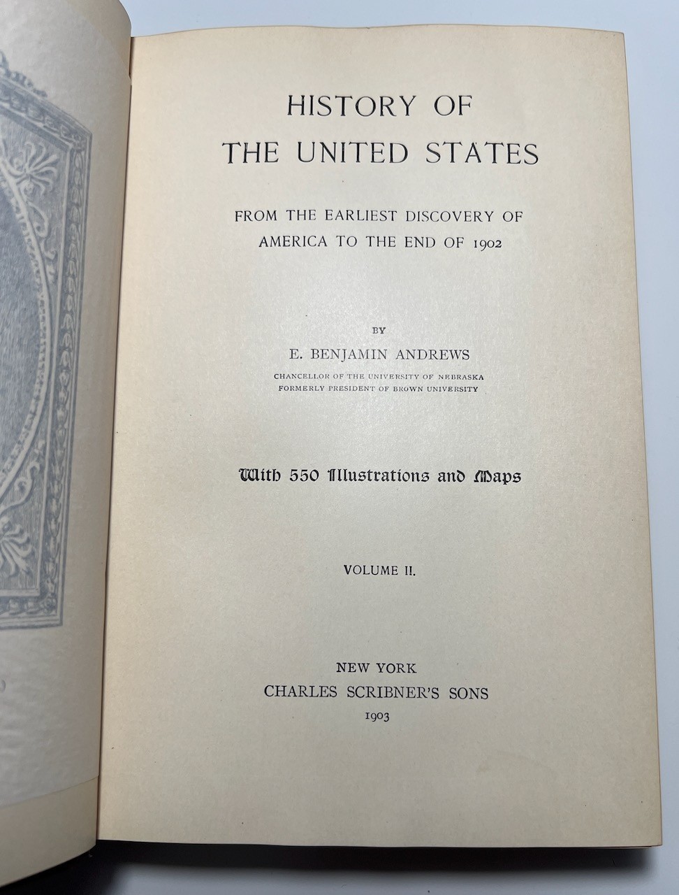 History of the United States – E. Benjamin Andrews 5 Vols HC 1903 Illustrated