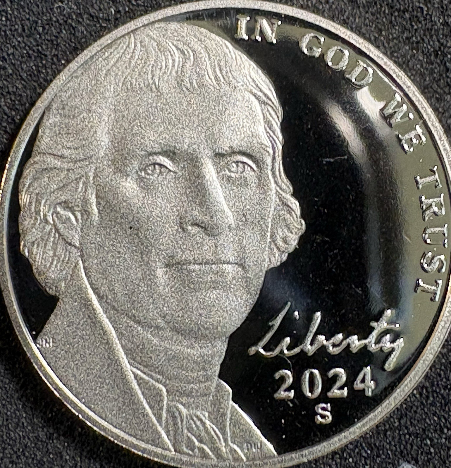 2024 S PROOF JEFFERSON NICKEL 5C 5 CENT