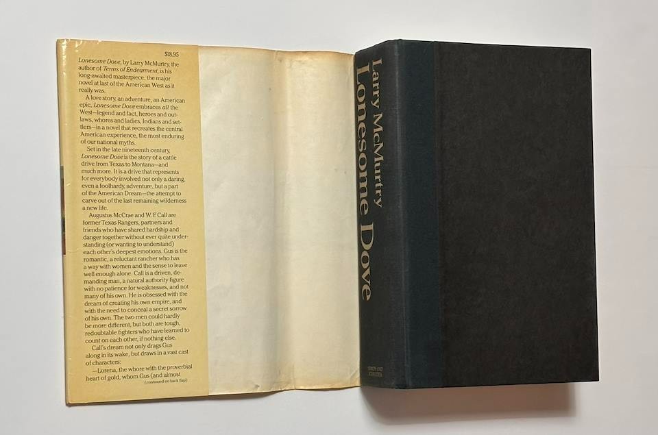 Lonesome Dove Larry McMurtry 1st Edition/1st Printing 1985 HC DJ Page 621 Error