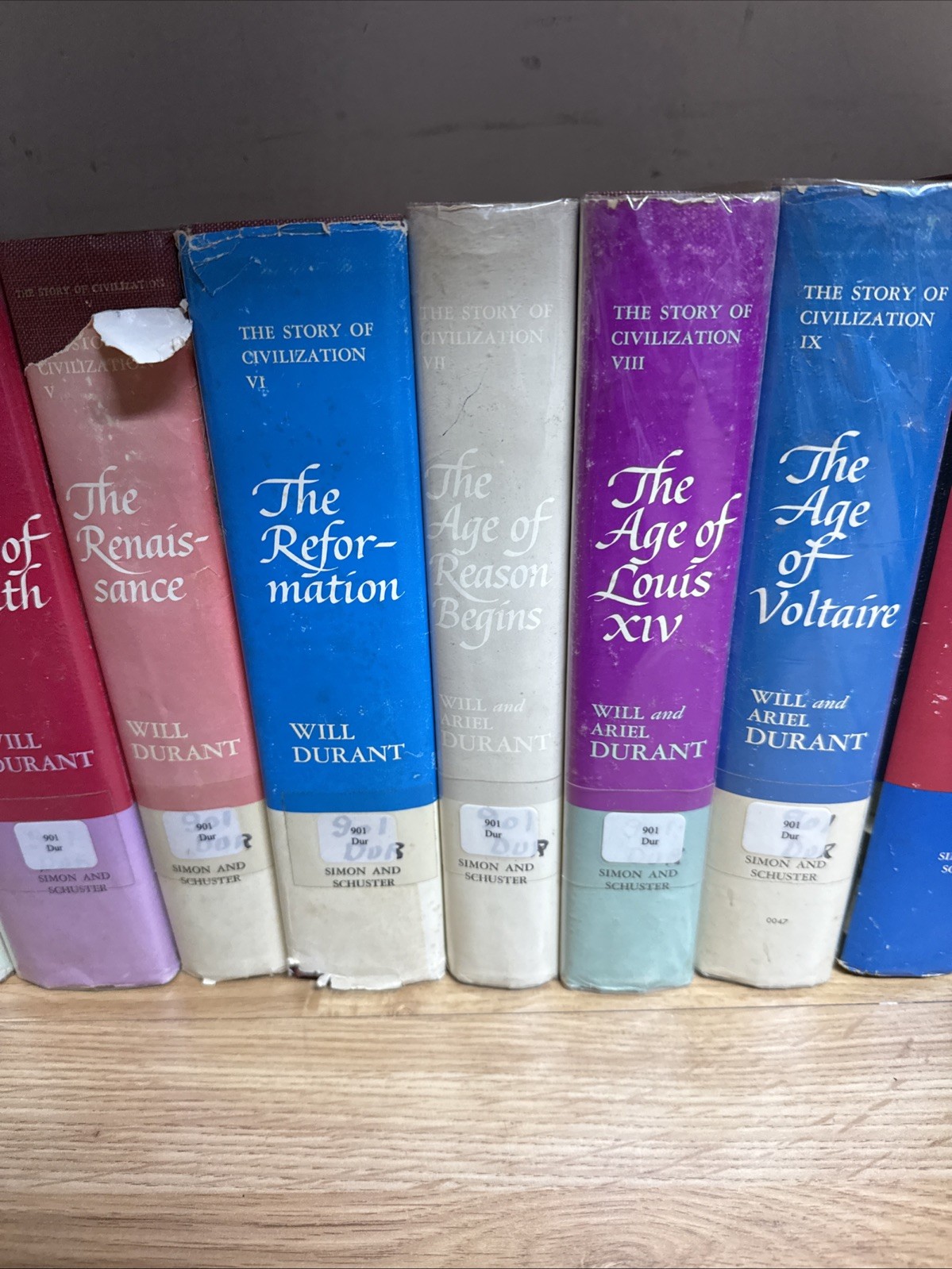 Will and Ariel Durant THE STORY OF CIVILIZATION 8 Volume HC w/DJs