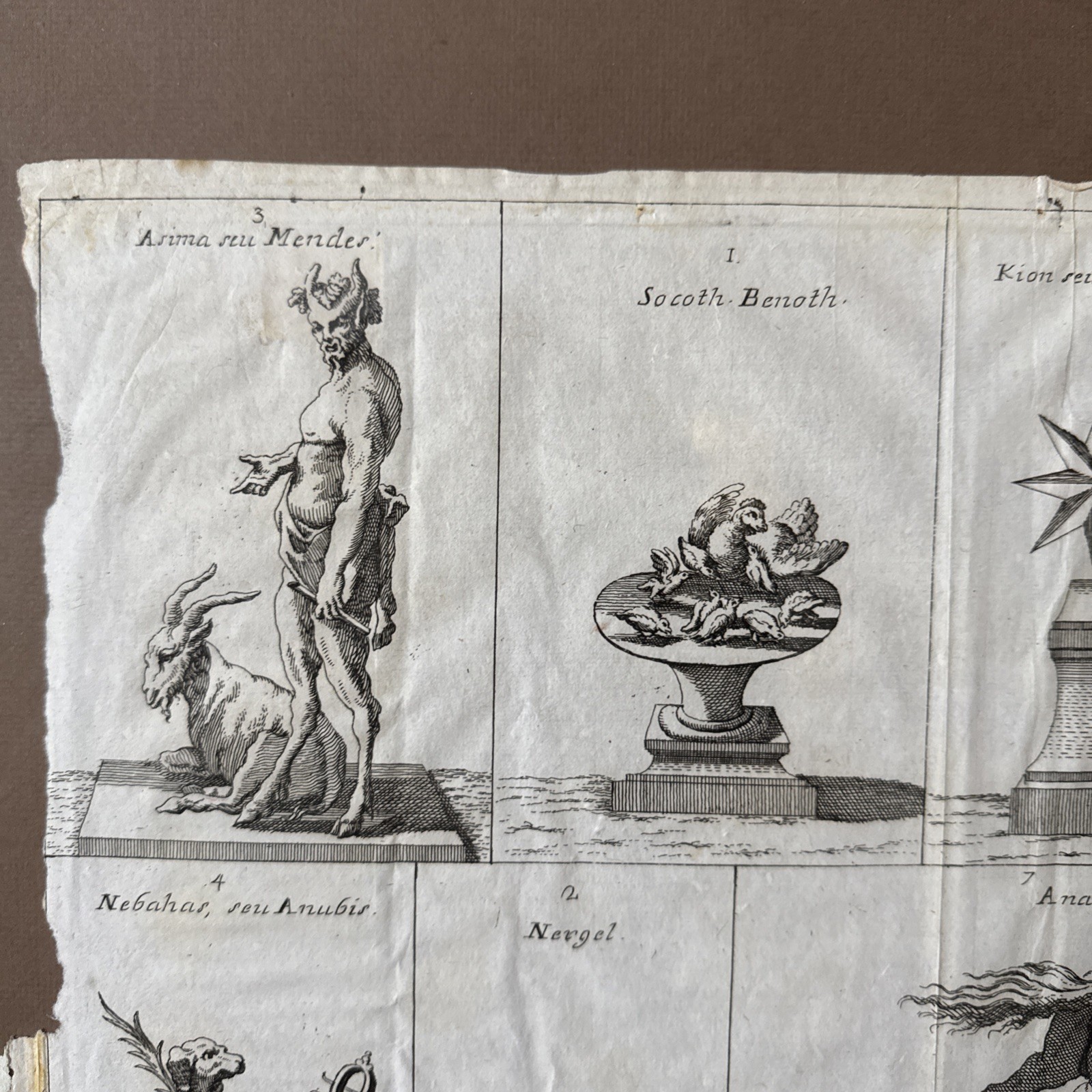 Idols of the Samaritan Verscheide idols of Samaritan- 18th century engraving