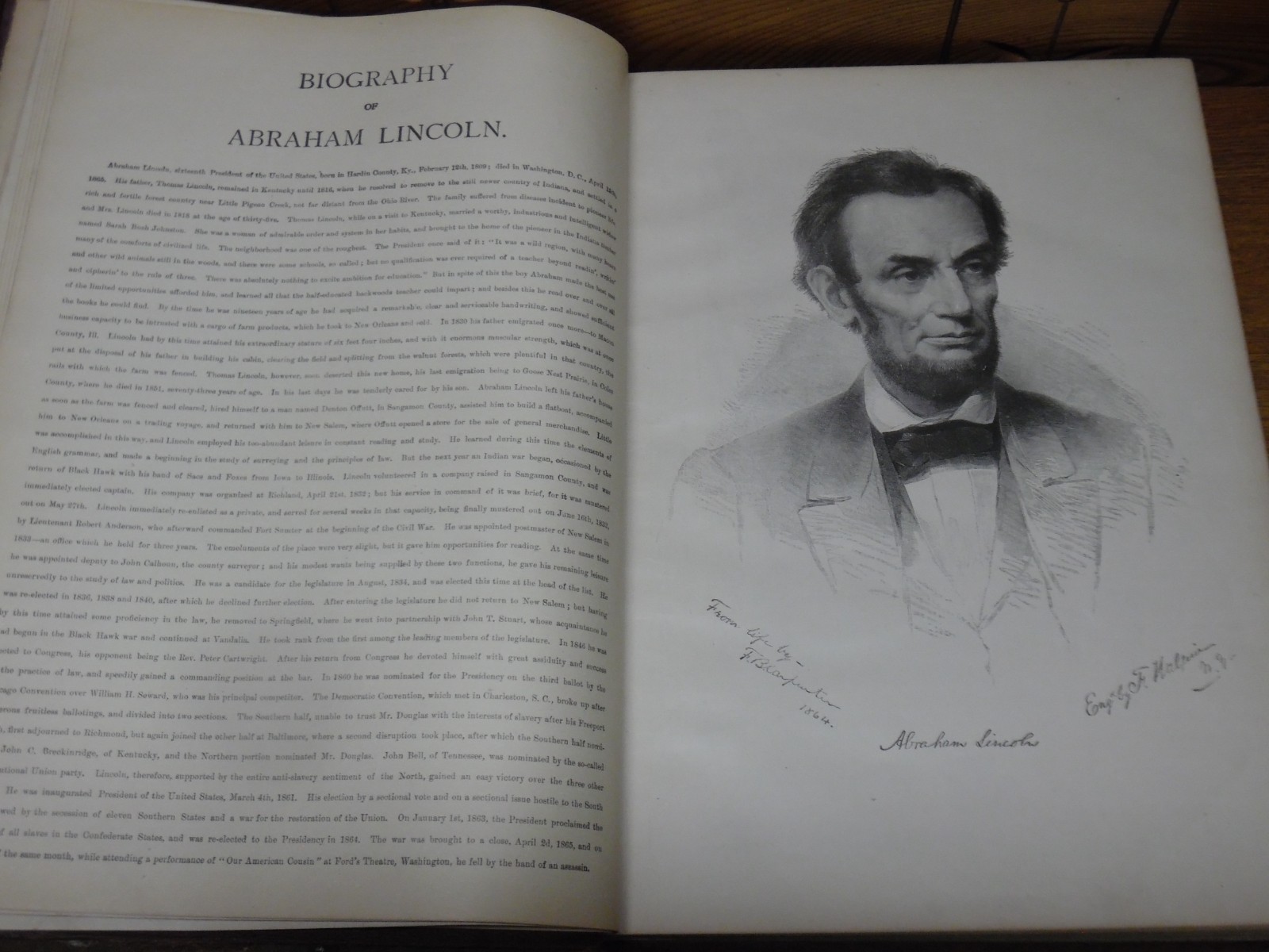 Antique 1896 Book – Frank Leslie’s Famous Leaders & Battle Scenes of Civil War