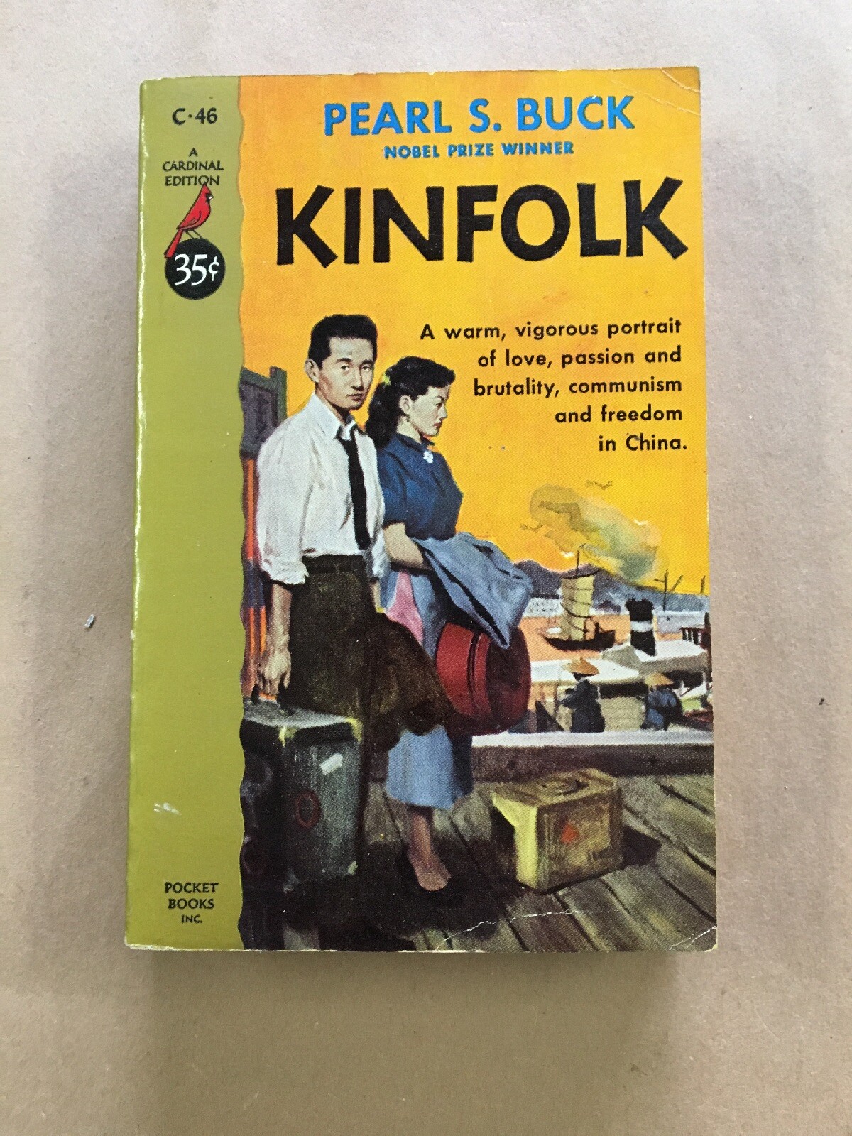 KinFolk Pearl S Buck vintage Communist China GGA paperback Pocket Books
