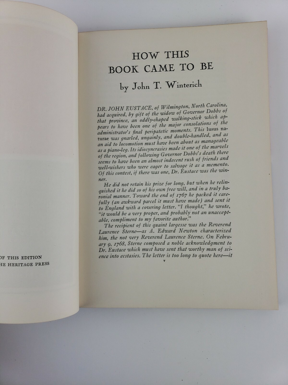 A Sentimental JournalThrough France and Italy by Laurence Sterne 1941