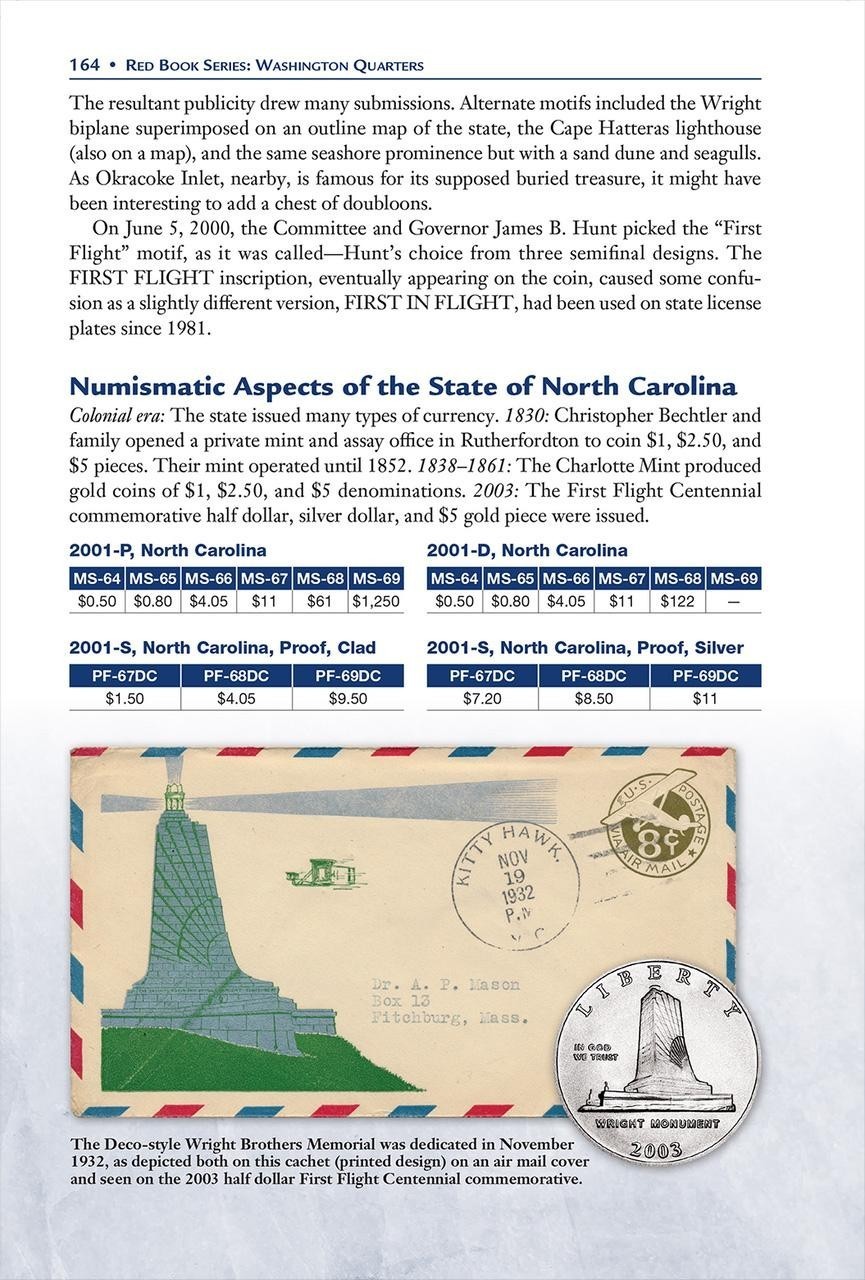 New Official Red Book Guide Of US Washington & State Quarters Coins + Biography