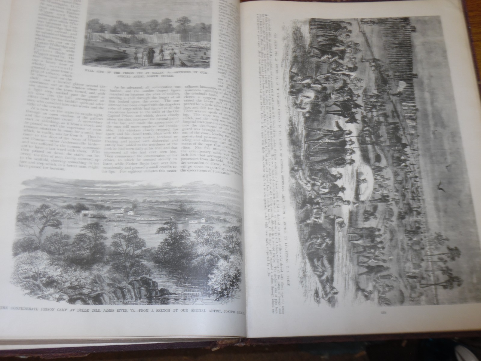 Antique 1896 Book – Frank Leslie’s Famous Leaders & Battle Scenes of Civil War