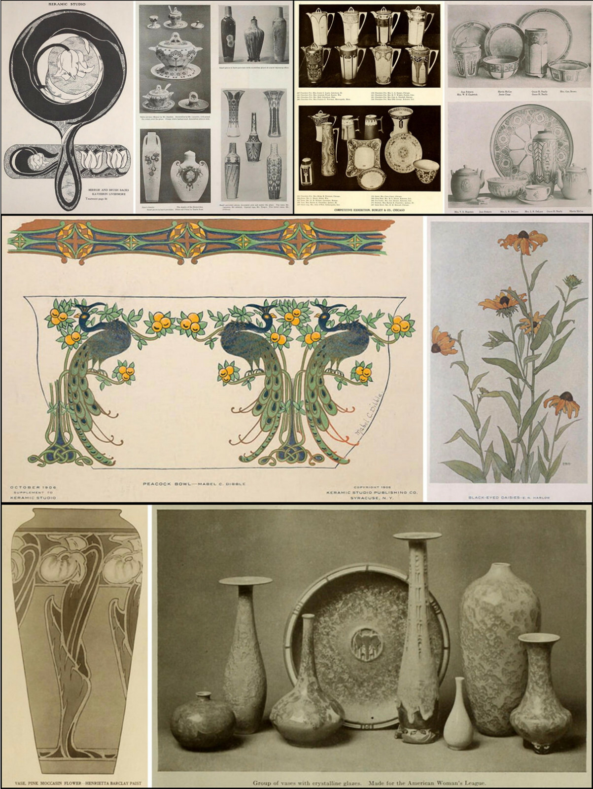228 old of Keramic Studio – Art Nouveau Ceramics Pottery Glass Magazines on DVD