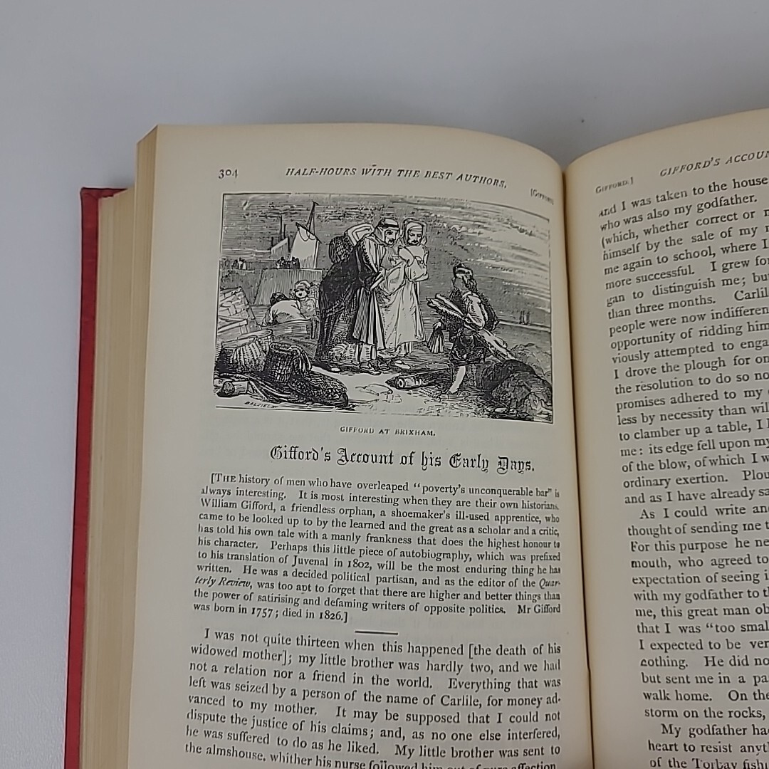 The Chandos Classics – Half Hours With The Best Authors by Charles Knight 1880s