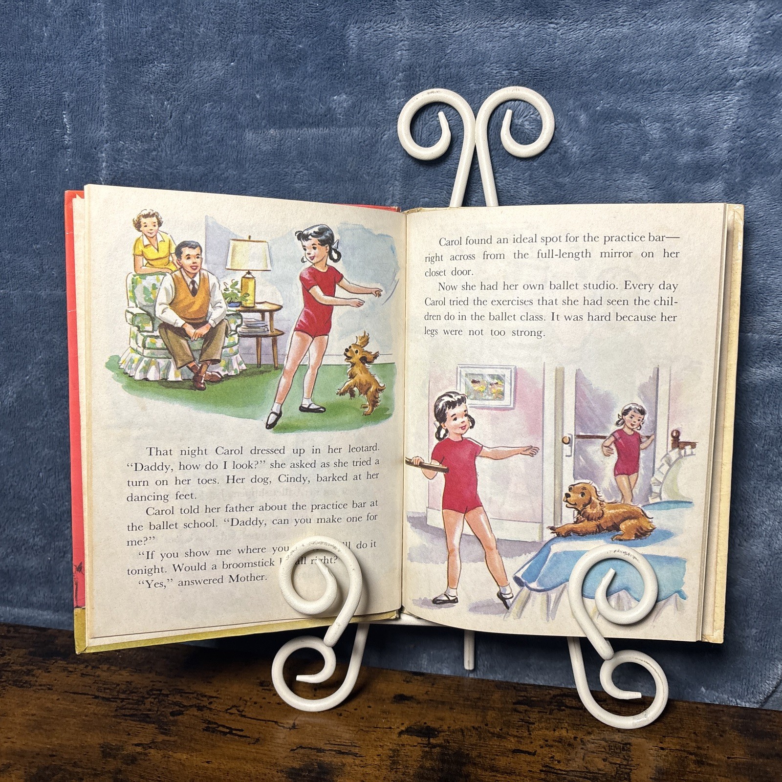 LITTLE BALLERINA Rand McNally ELF Book Vintage 1958 HARDCOVER By DOROTHY GRIDER
