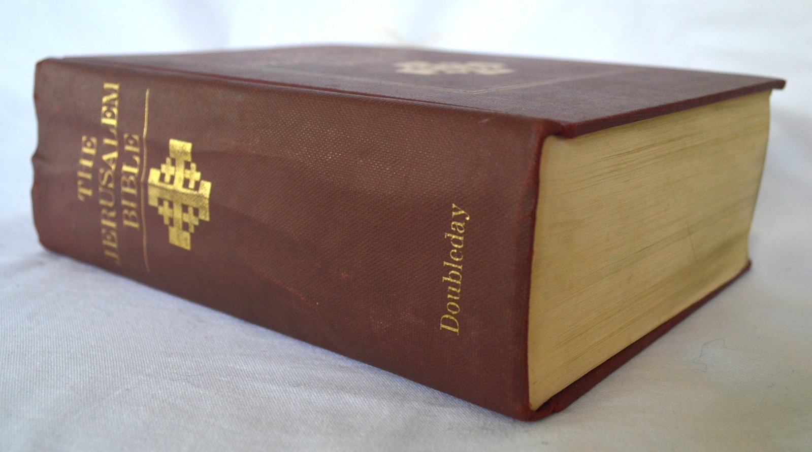 The Jerusalem Bible w/ Slipcase (HC, 1966) Wrinkled Spine, Some Wear & Tear