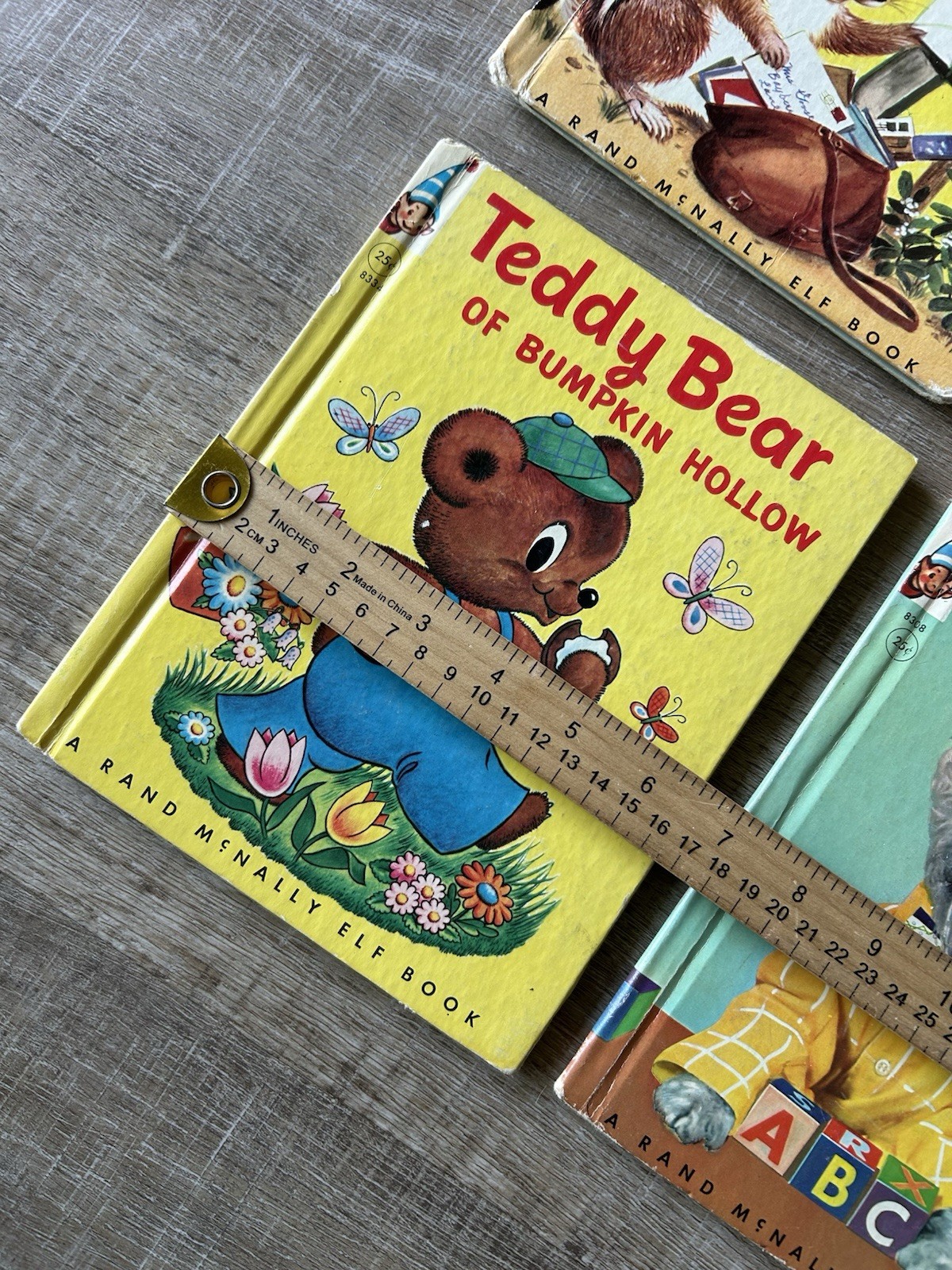 Vintage Rand McNally Books Lot 6 Children’s Little Golden Book Style Animals