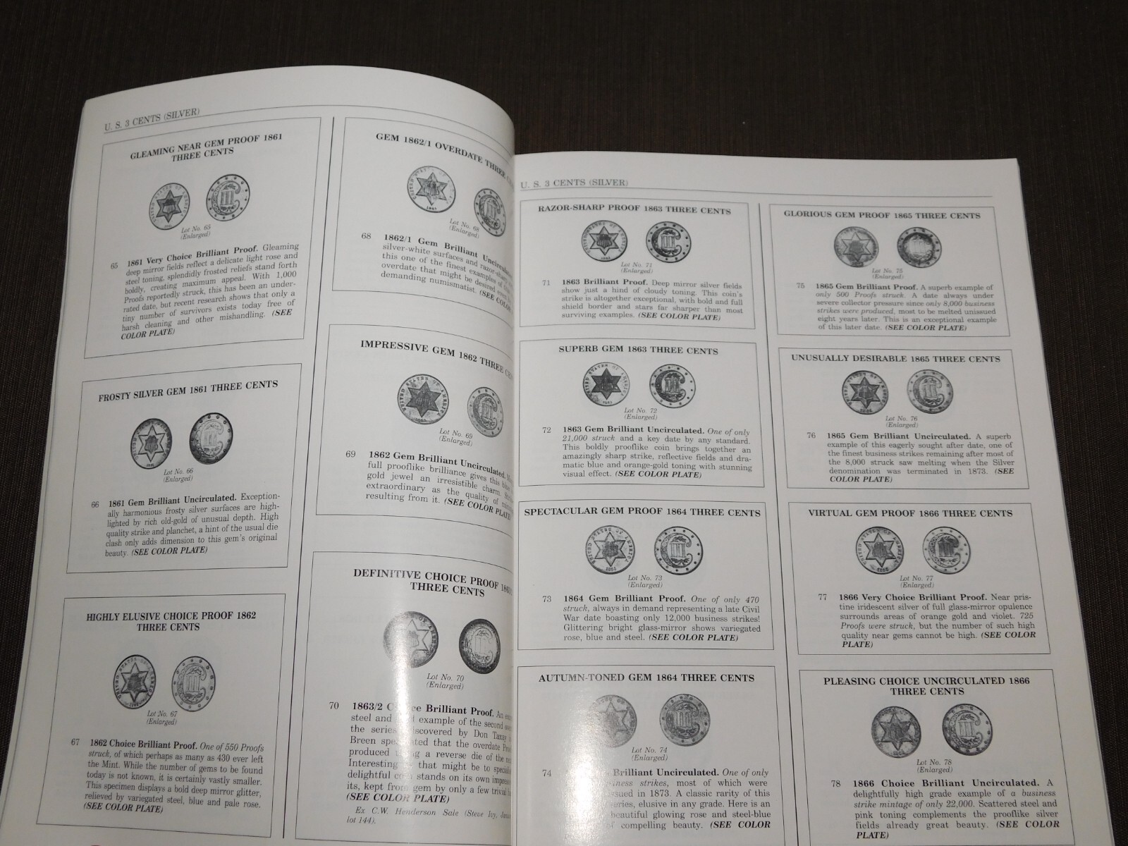 VINTAGE 1995 STACK’S U S COINS AUCTION CATALOGUE BOOK