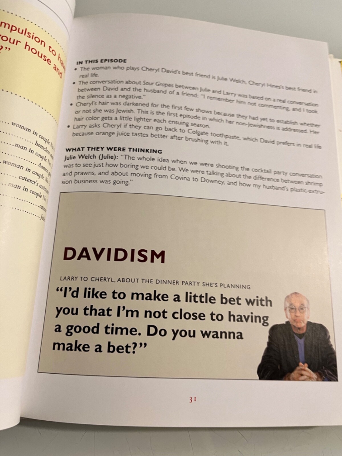 Larry David CURB YOUR ENTHUSIASM The Book HBO 2006 Gotham 1st Ed. 1st Print HCDJ