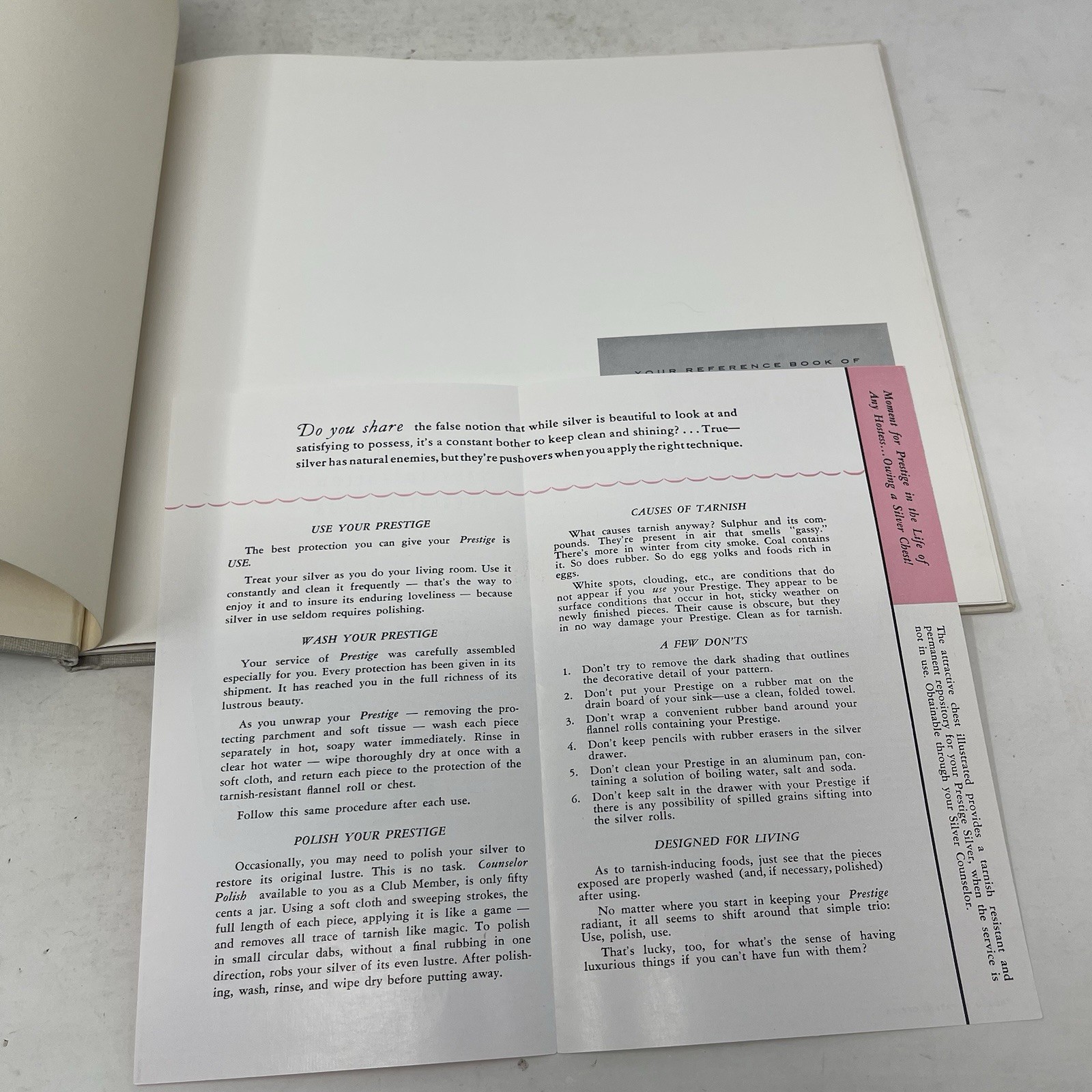 Your Reference Book of Silver Etiquette Emily Post 1953 HC 1st Edition Vintage