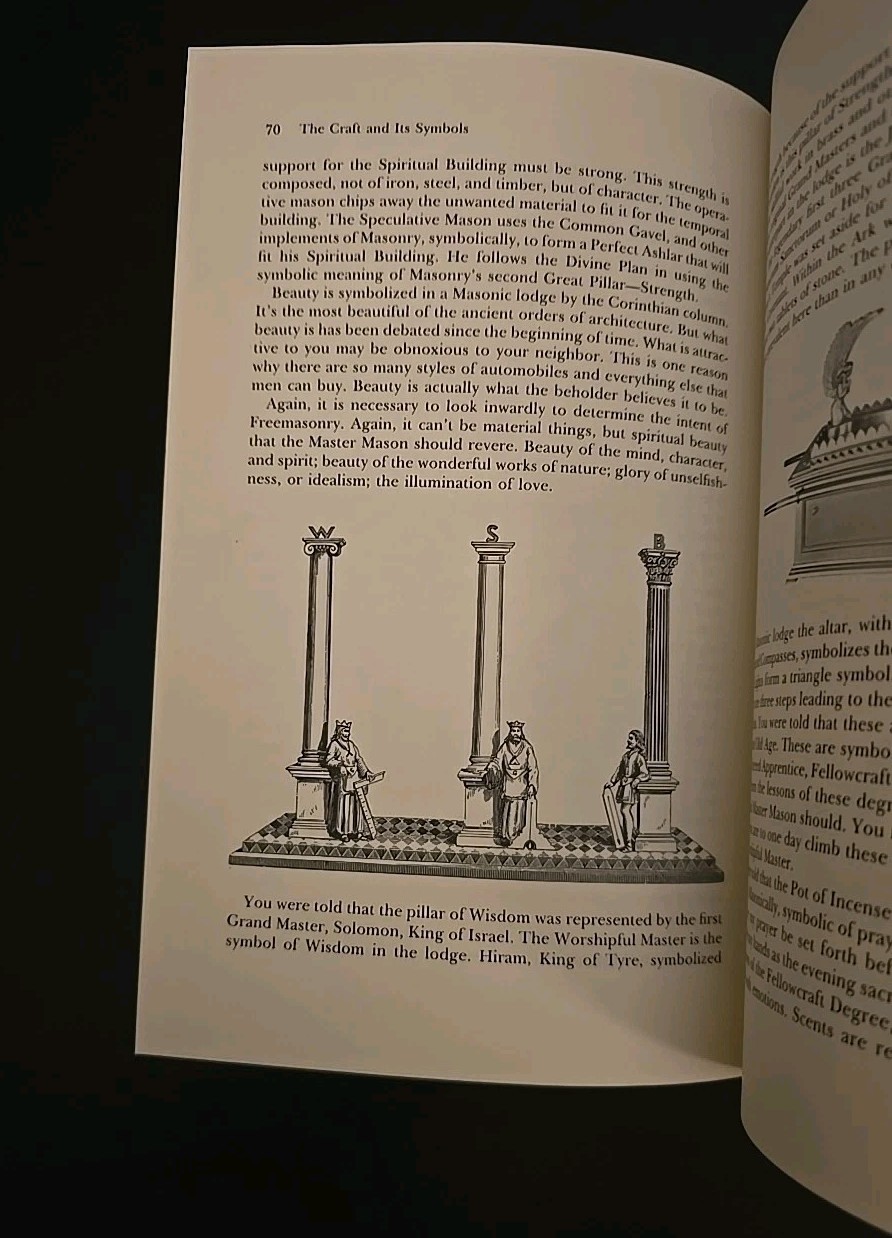 The Craft And Its Symbols Masonic Symbolism Allen Roberts 1974 Illustrated HC