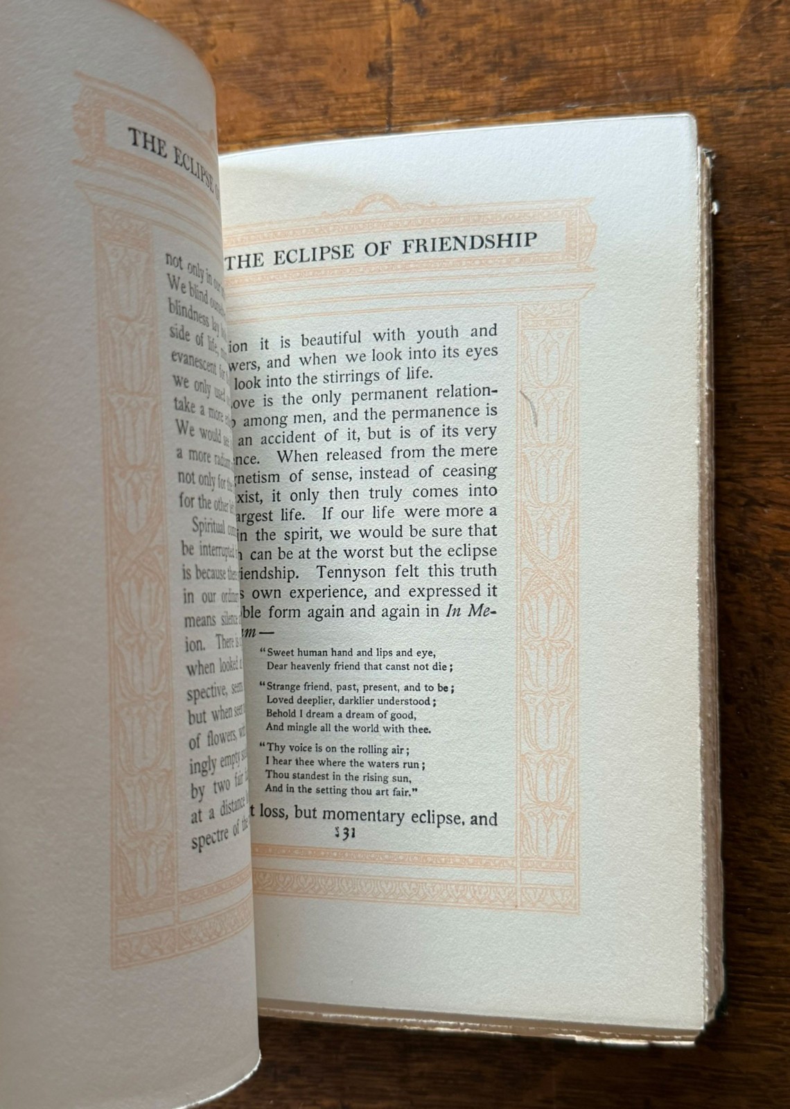 Friendship by Hugh Black 1898 HB Gold on Cover & Spine Inspiration Vintage Mint