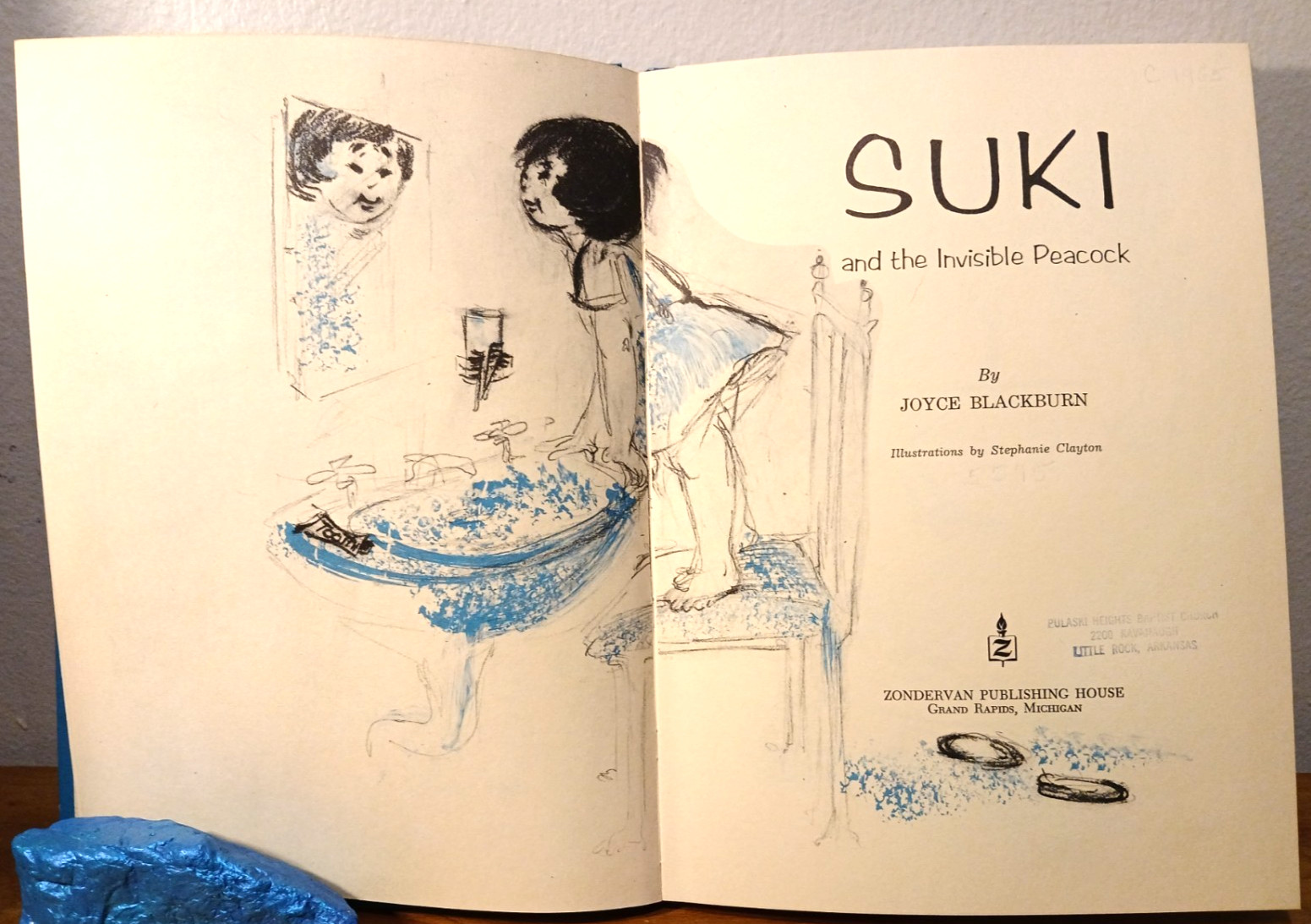 Vintage Book Suki & the Invisible Peacock Joyce Blackburn 1965