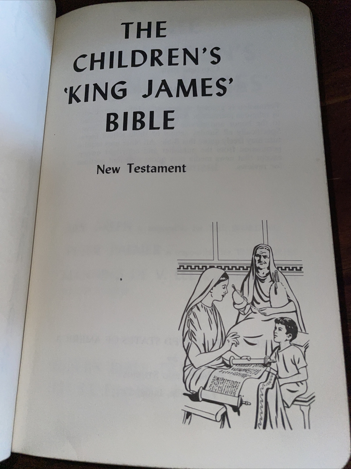 The Children’s King James Bible New Testament 1960 HC KJV Illustrated