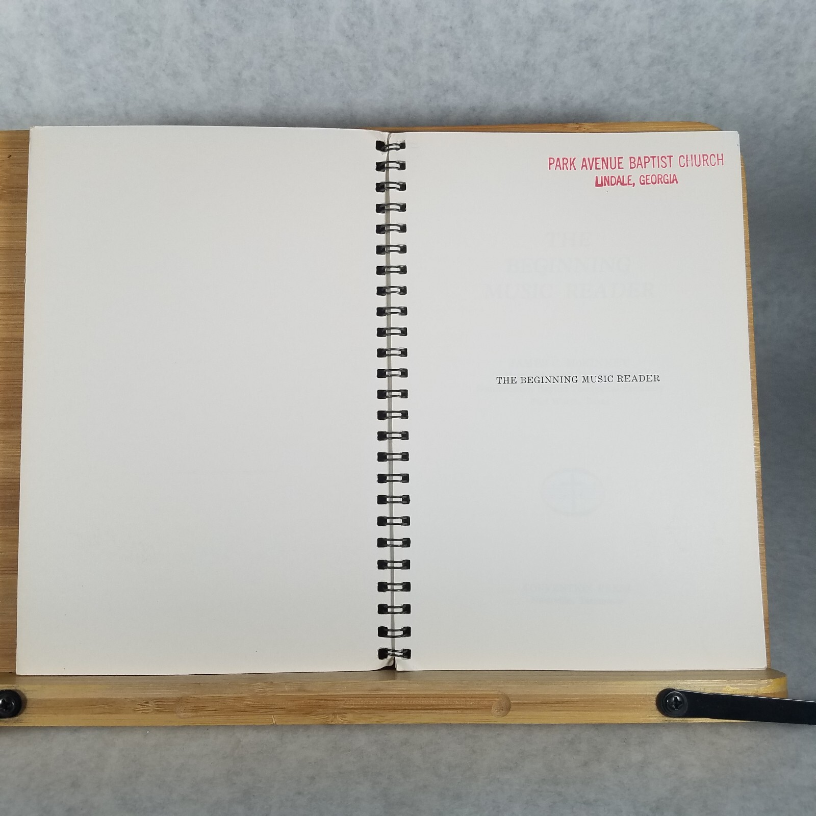 The Beginning Music Reader – 1958 Spiral Bound Paperback by James C. McKinney