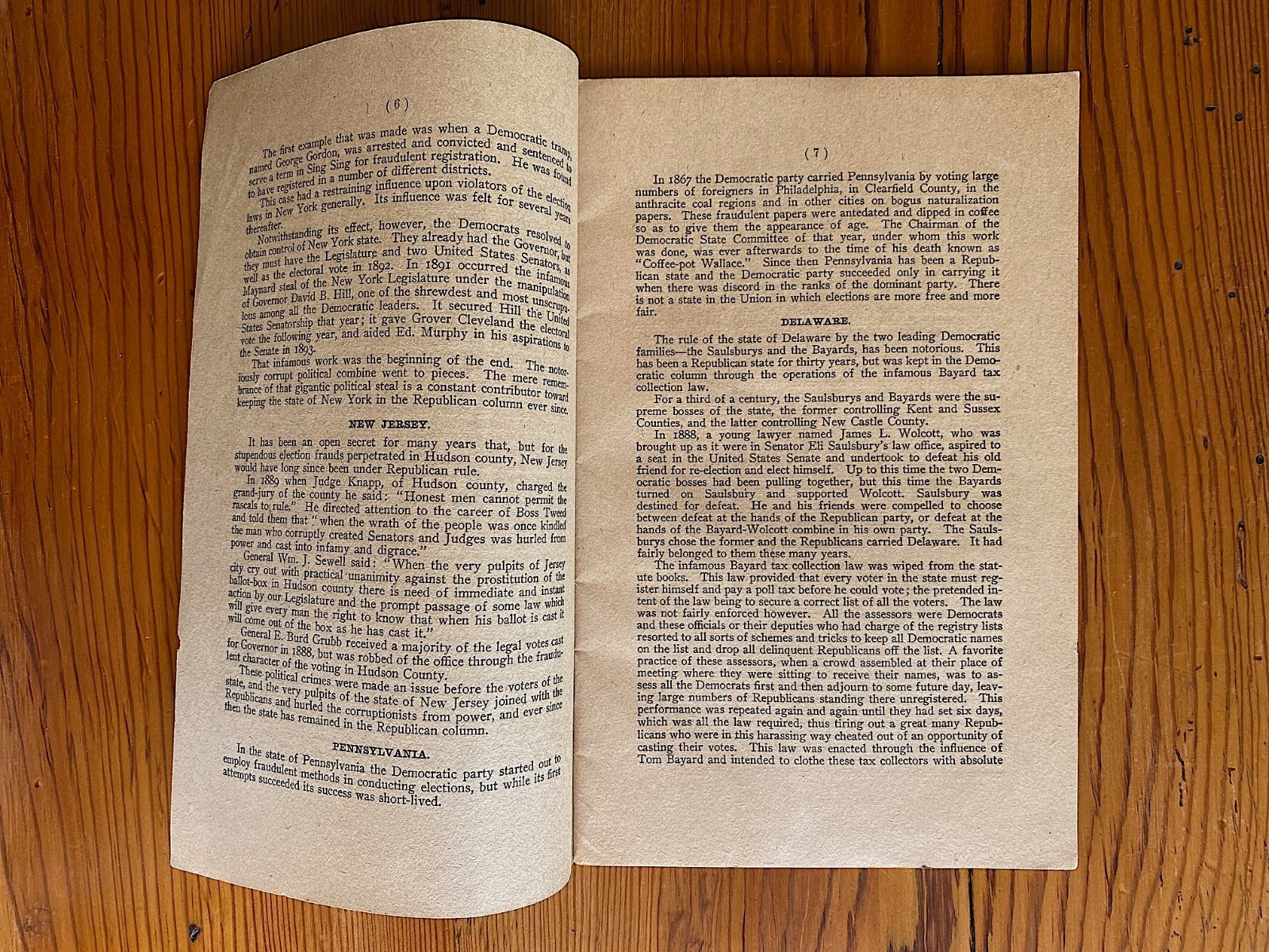 Democrat Party Enemy of A Pure Ballot & Honest Count History of Crime 1902 Book
