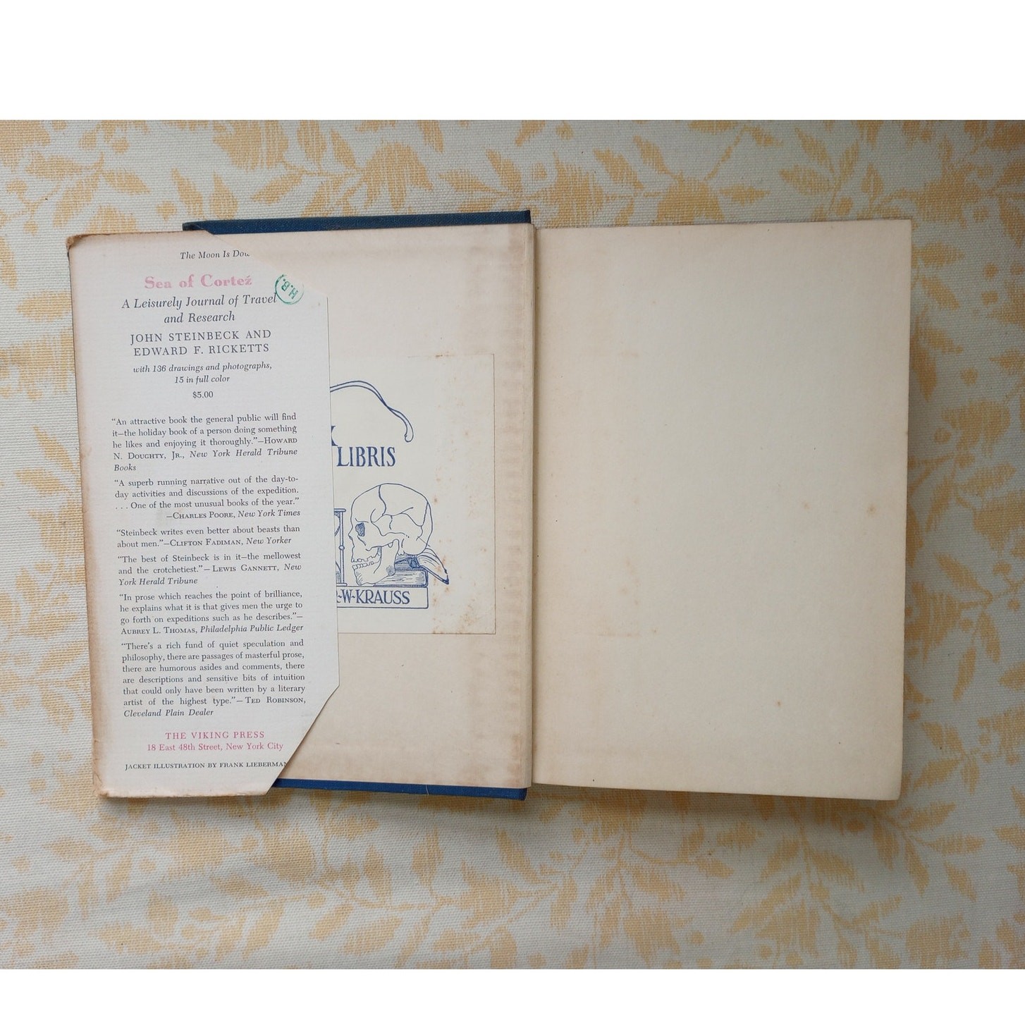 The Moon is Down by John Steinbeck 1ST EDITION & PRINT Viking Press 1942 HCDJ