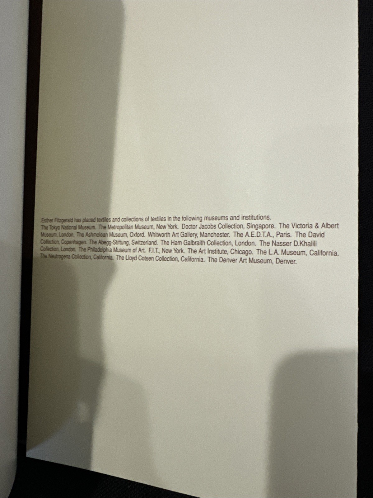 ESTHER FITZGERALD RARE TEXTILES 2003 1st Edition PB