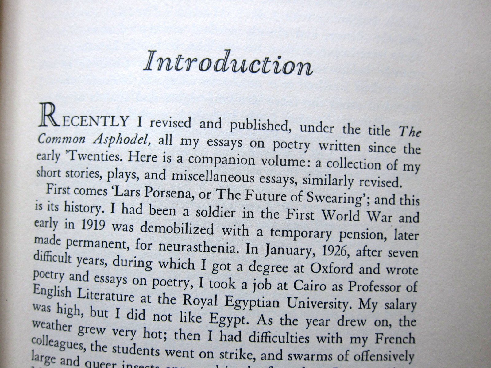 Occupation: Writer, Robert Graves, 1950, Creative Age Press – 1st edition