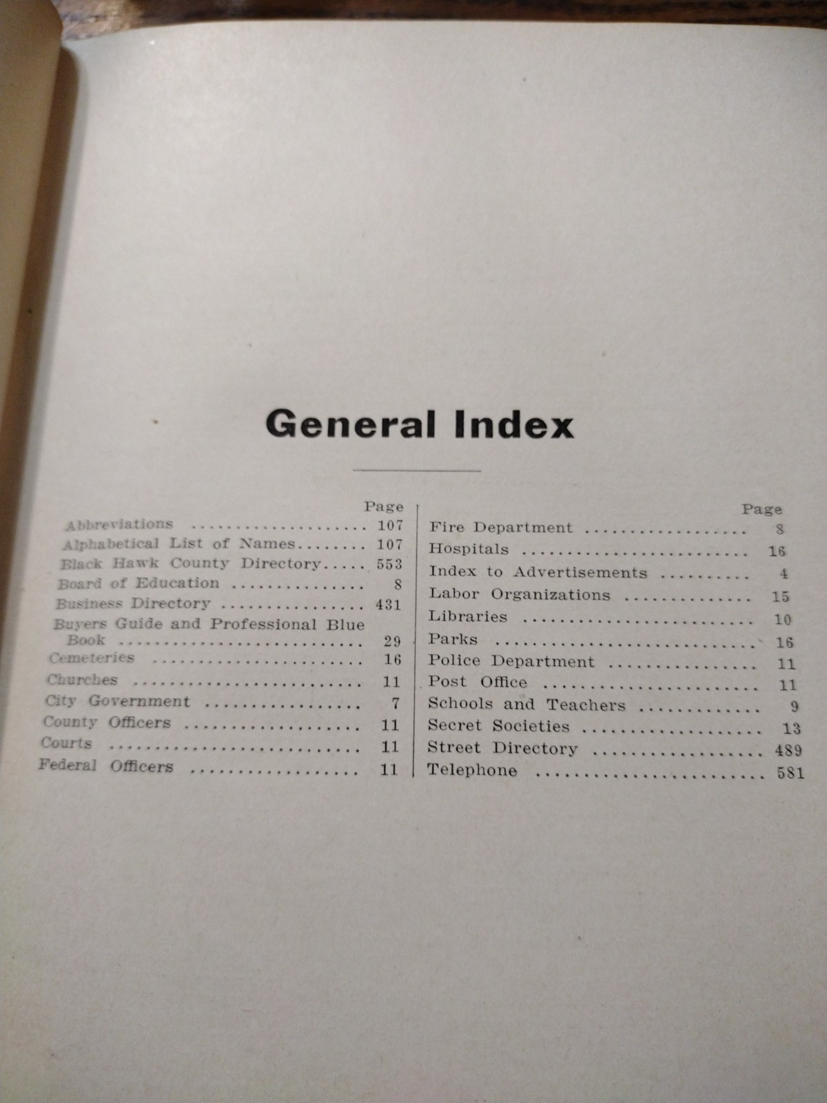 McCoy’s Waterloo & Black Hawk County Directory Buyer’s Guide 1922-23 611 pages