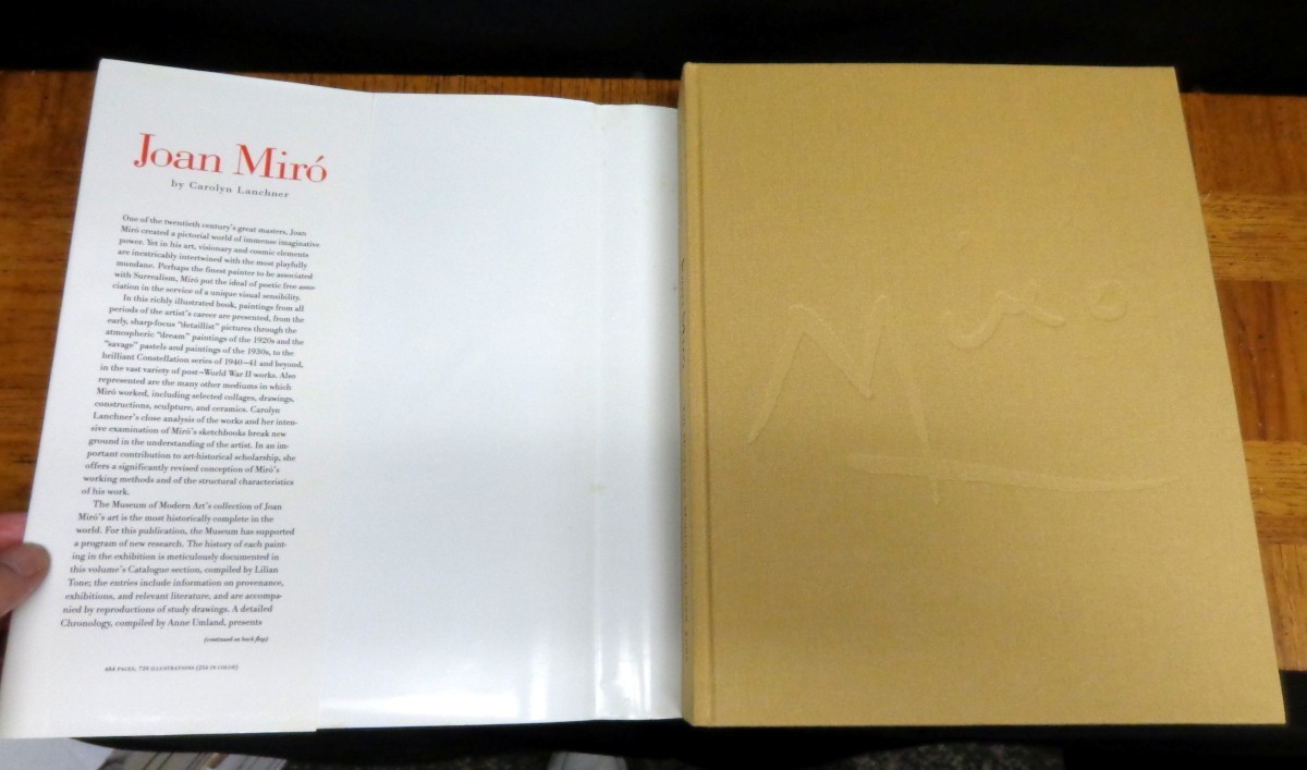 JOAN MIRO By Carolyn Lanchner HC in DJ