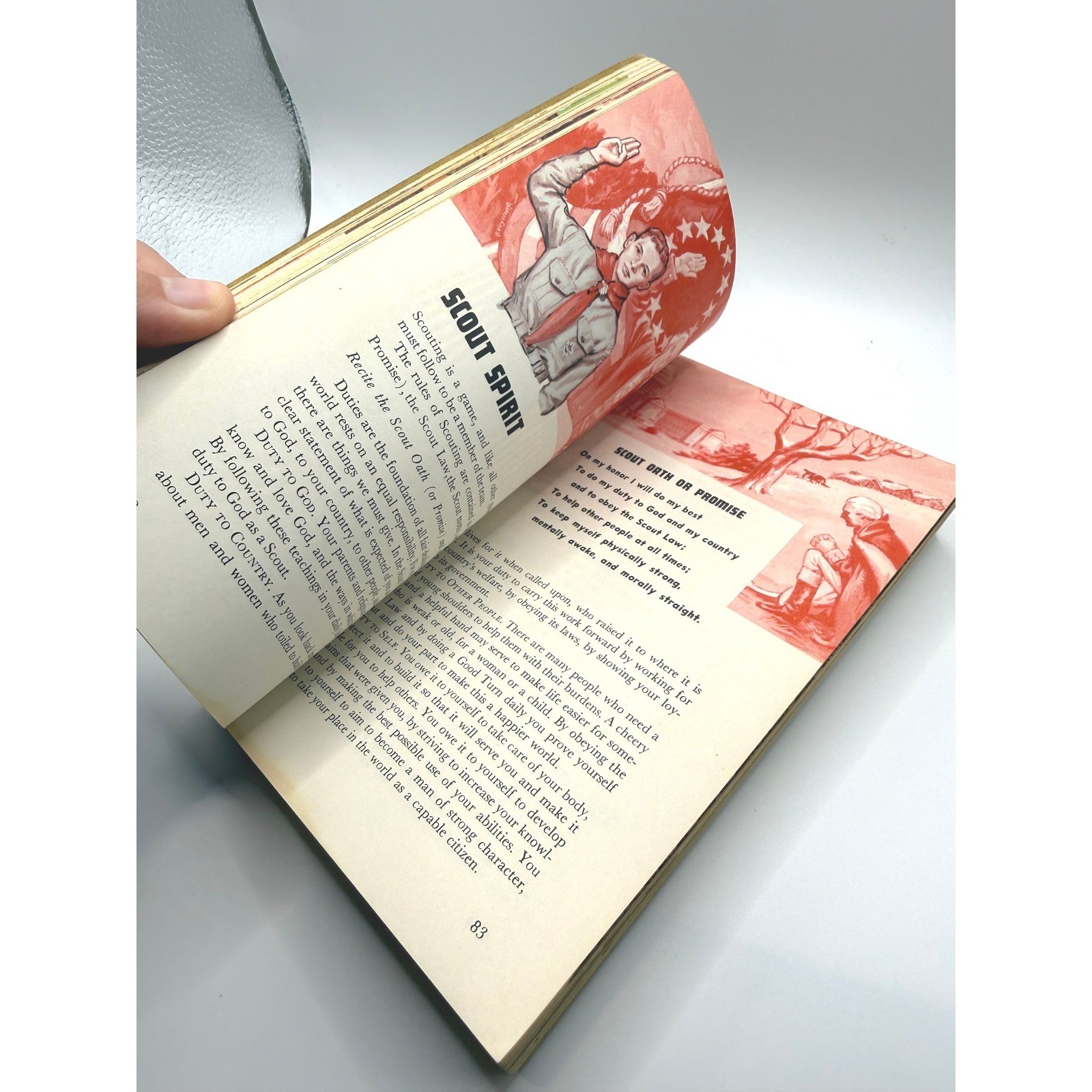 Vintage 1959 Boy Scout Handbook Norman Rockwell Cover BSA Softcover Manual