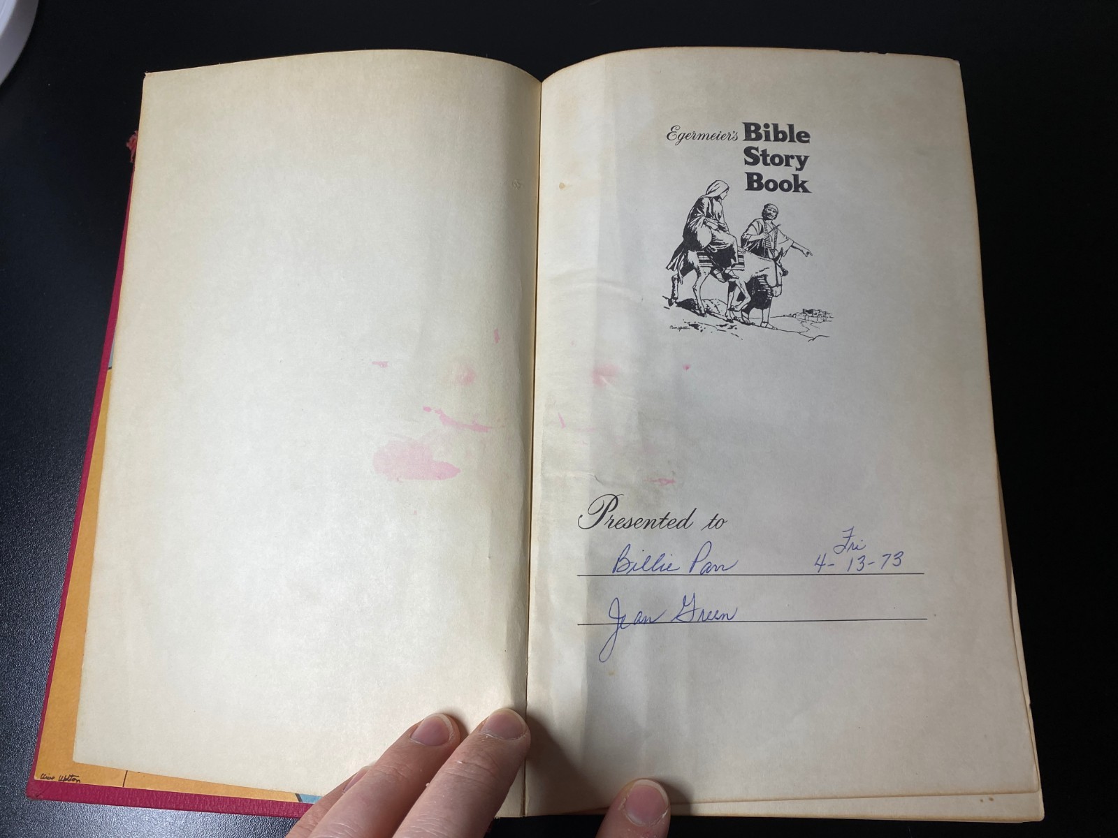 Egermeier’s Bible Story Book (1969) Warner Press Hardcover Illustrated